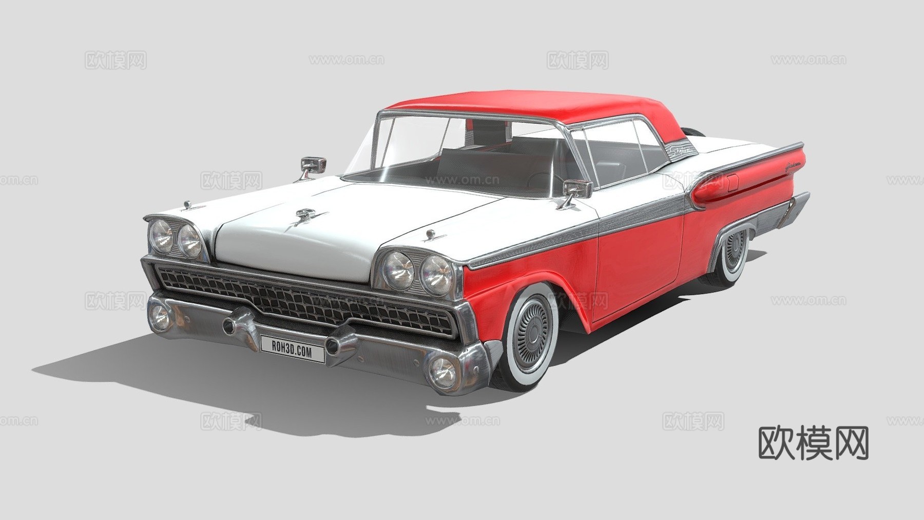 福特Fairlane 500 Skyliner 1959汽车3d模型