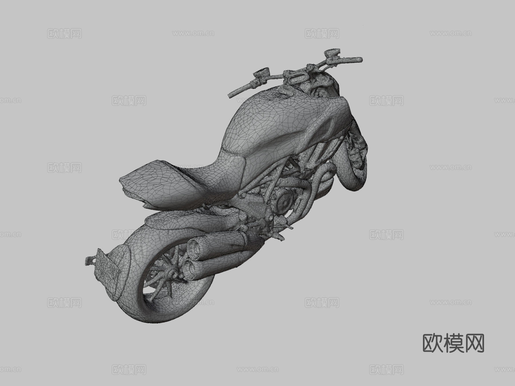 杜卡迪摩托车 机车3d模型