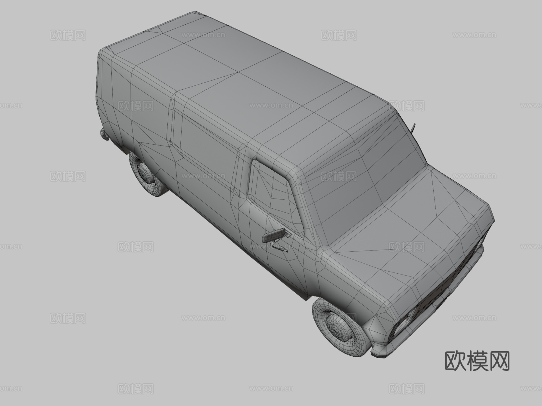 福特E系1986 汽车 面包车3d模型