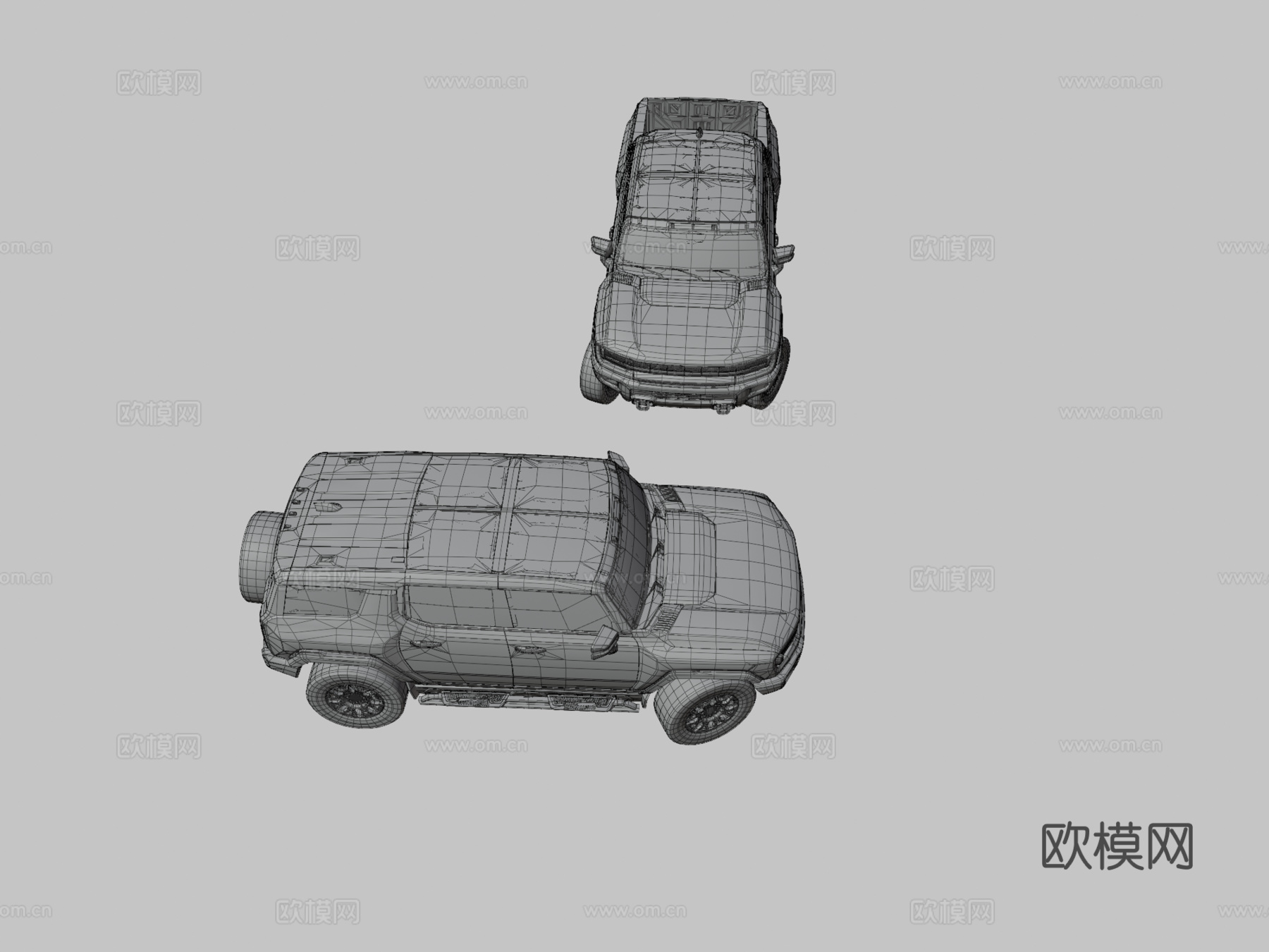 悍马EV电动SUV 皮卡2022 汽车3d模型