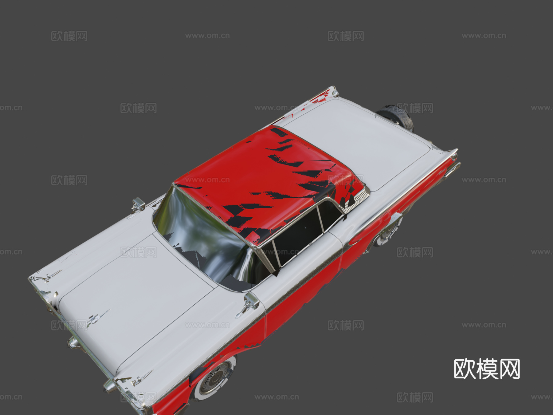 福特Fairlane 500 Skyliner 1959汽车3d模型