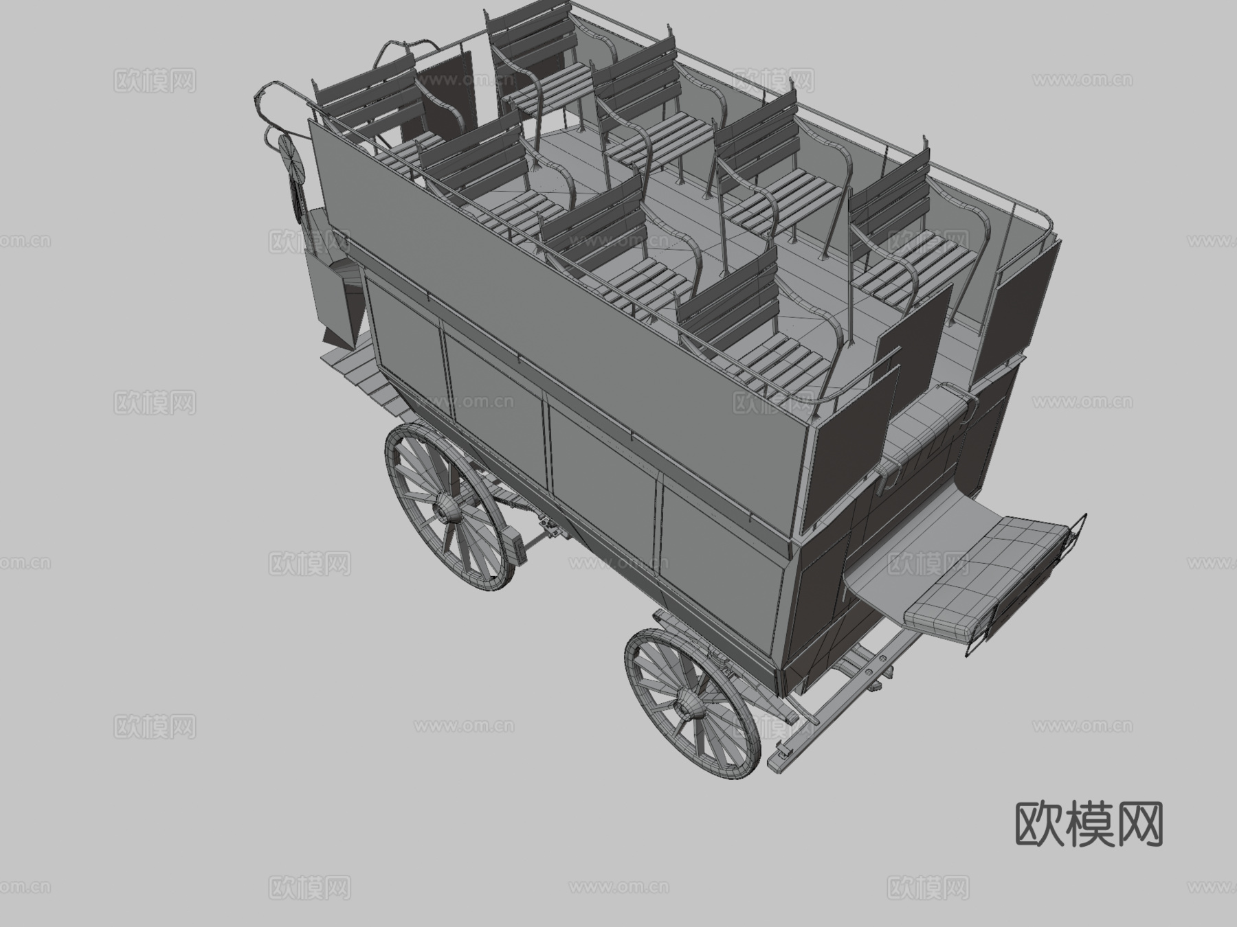 伦敦通用巴士3d模型