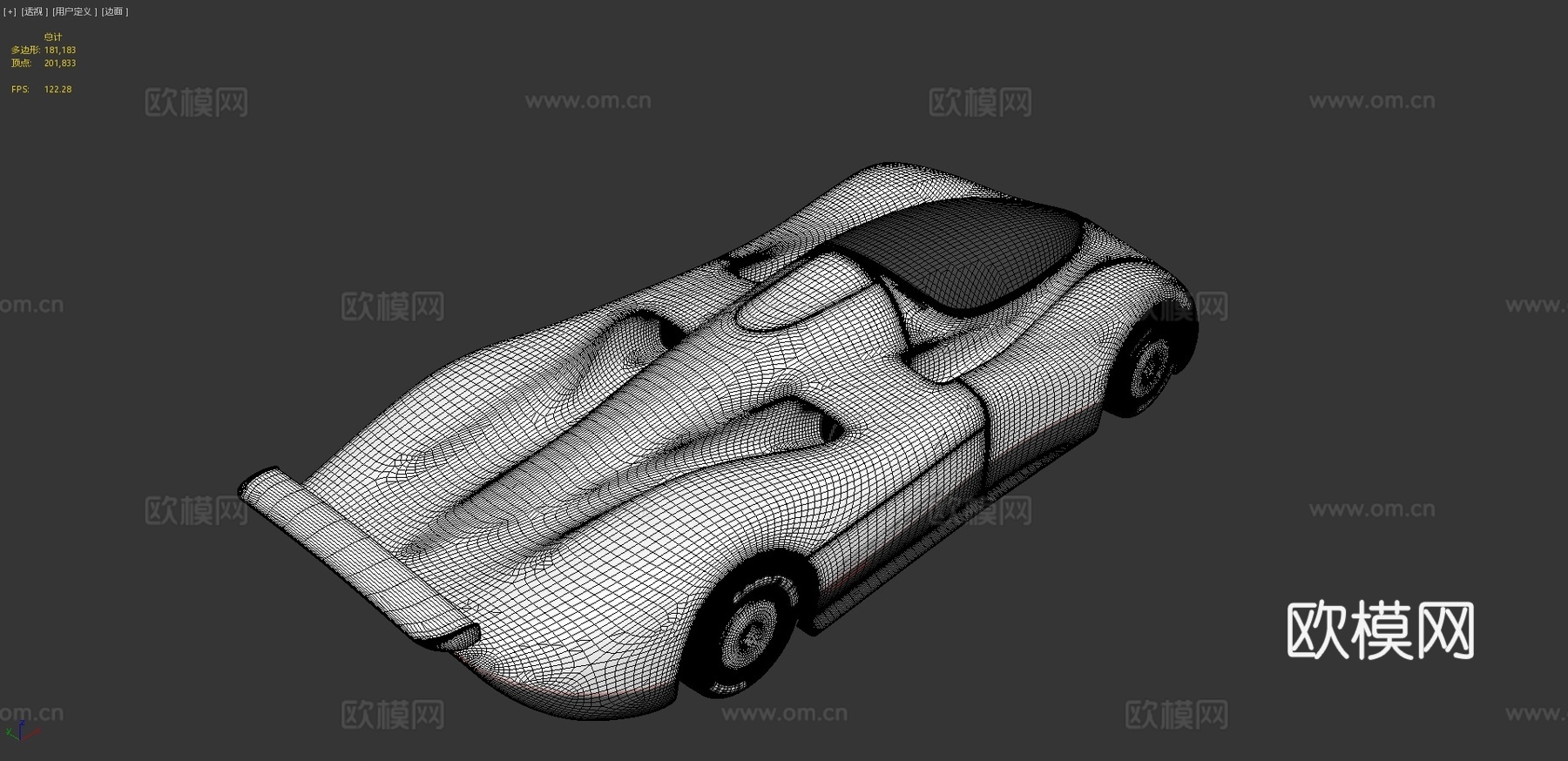 科幻汽车 轿车3d模型