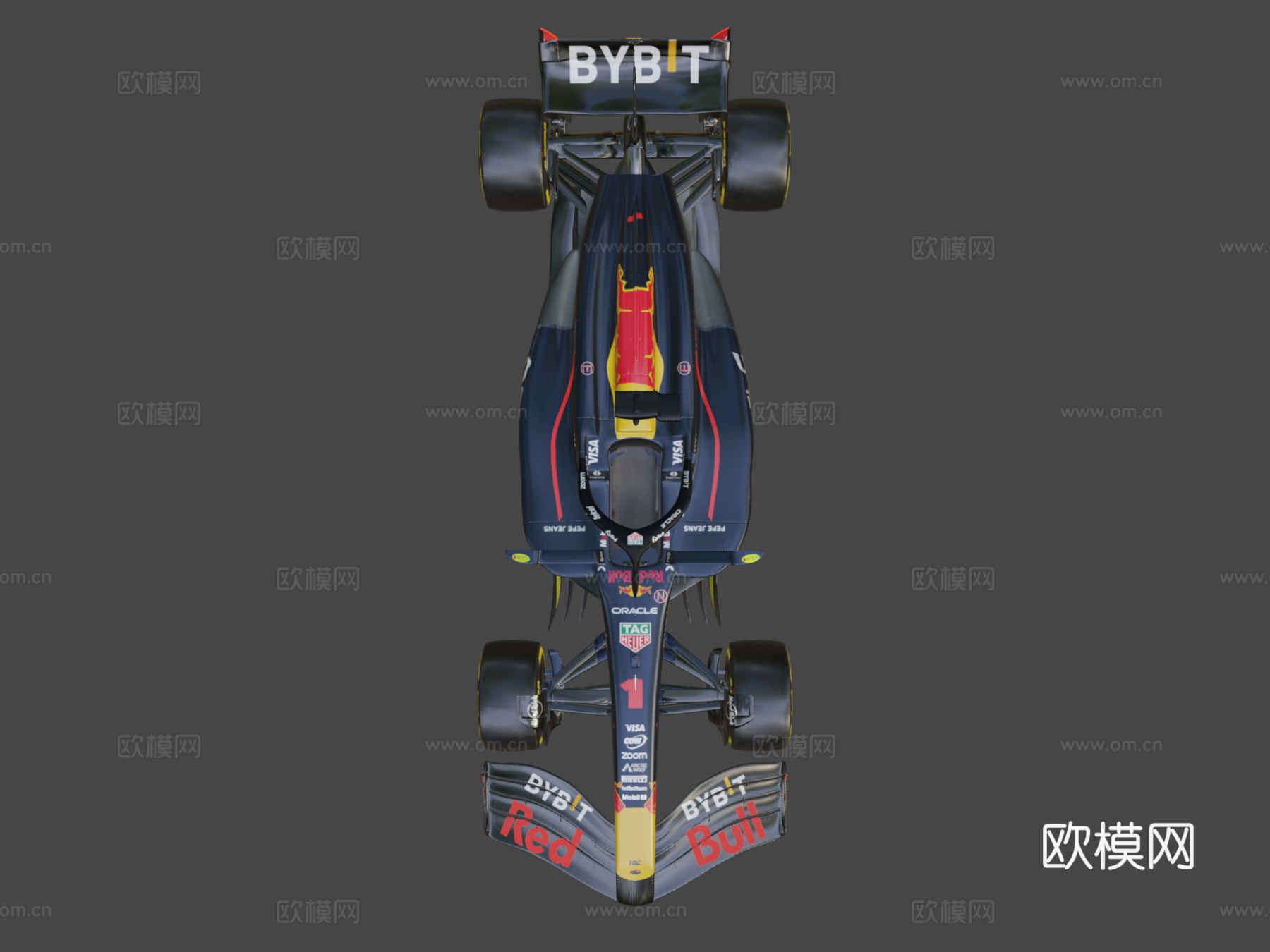 F1红牛RB-赛车3d模型