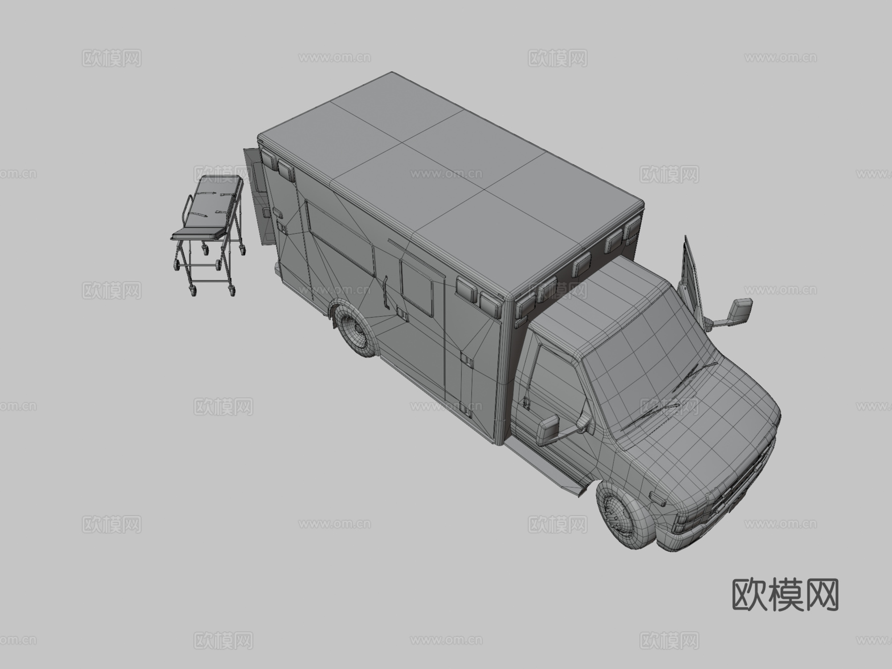 救护车3d模型