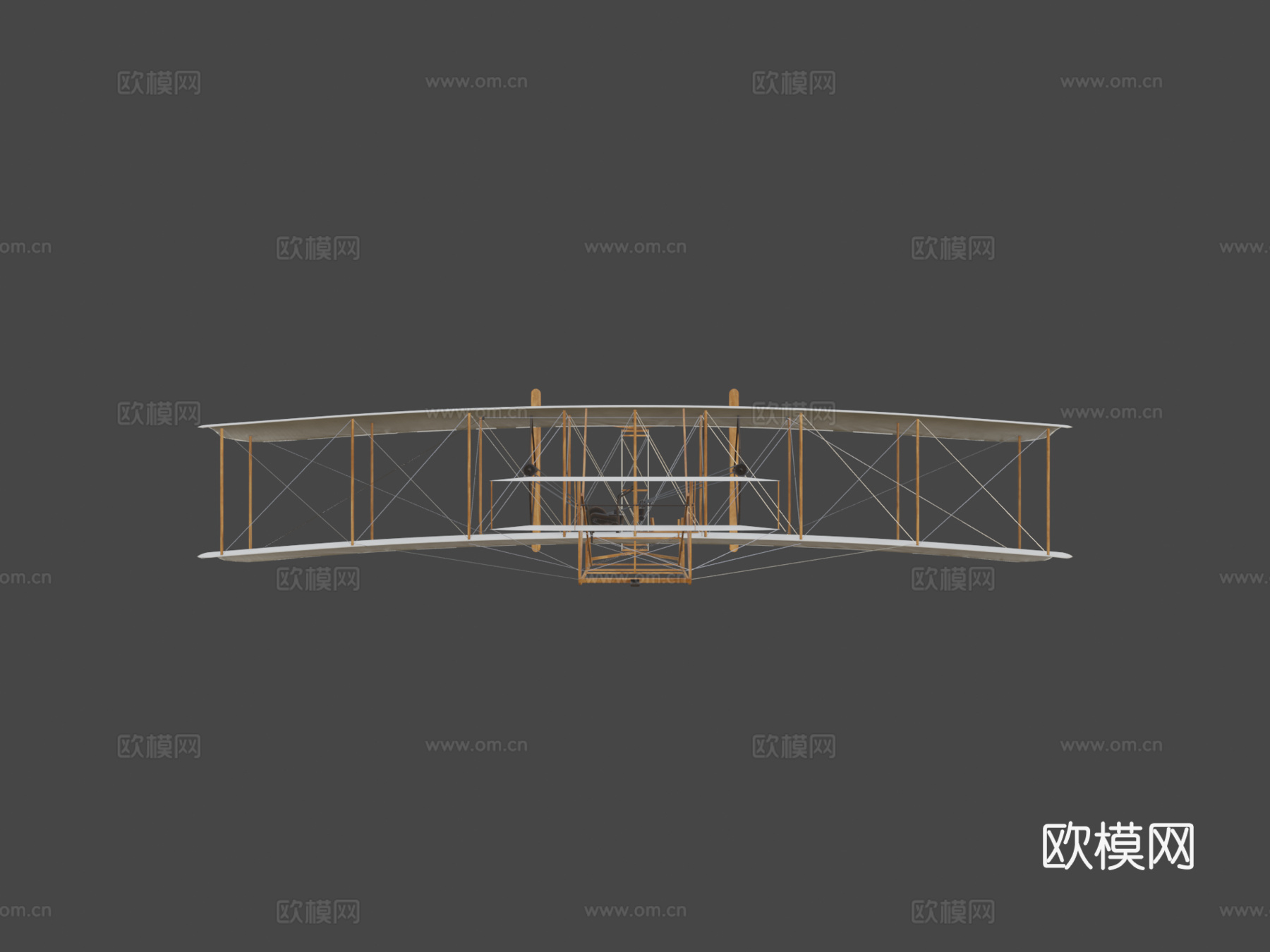 莱特飞行器 飞机3d模型