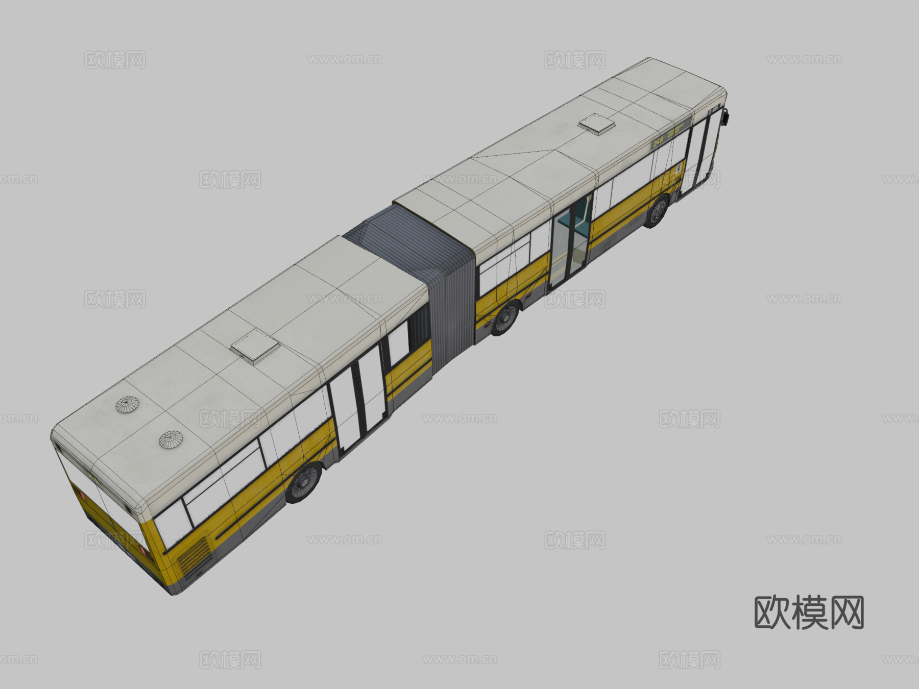 奔驰O 405 G巴士 公交车3d模型