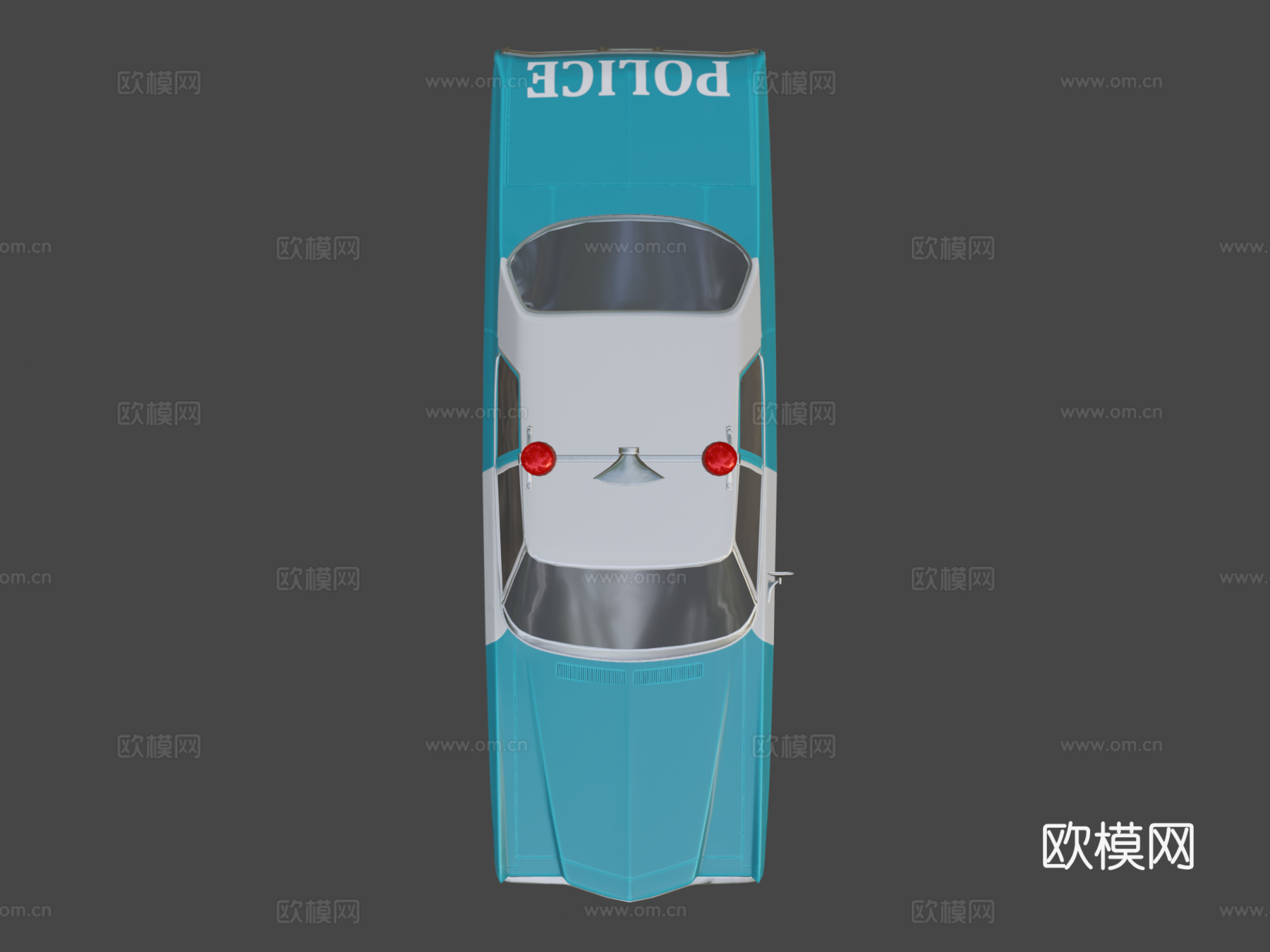 年雪佛兰黑斑羚Mk5警车3d模型