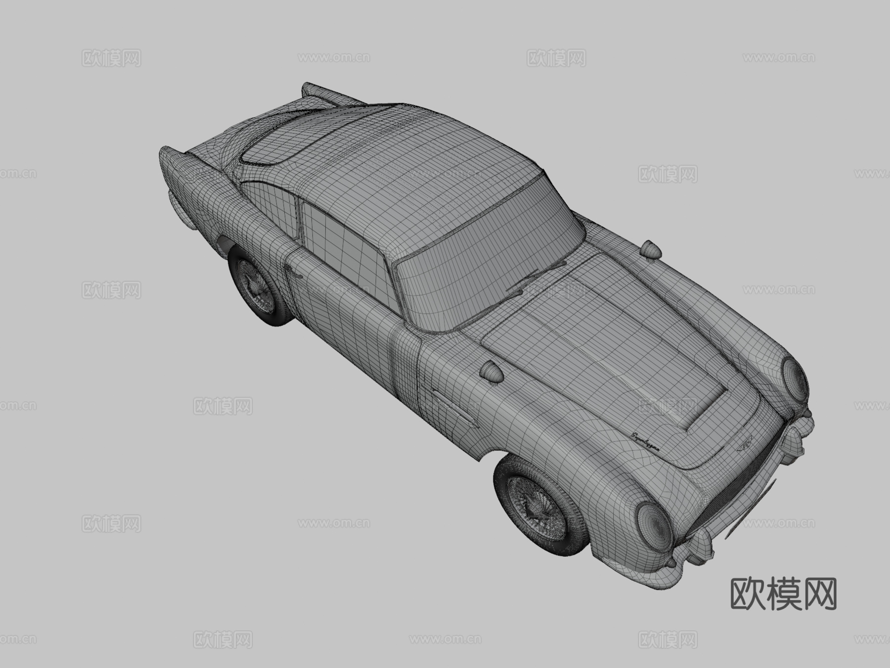 阿斯顿马丁DB5 汽车 豪车 轿车3d模型