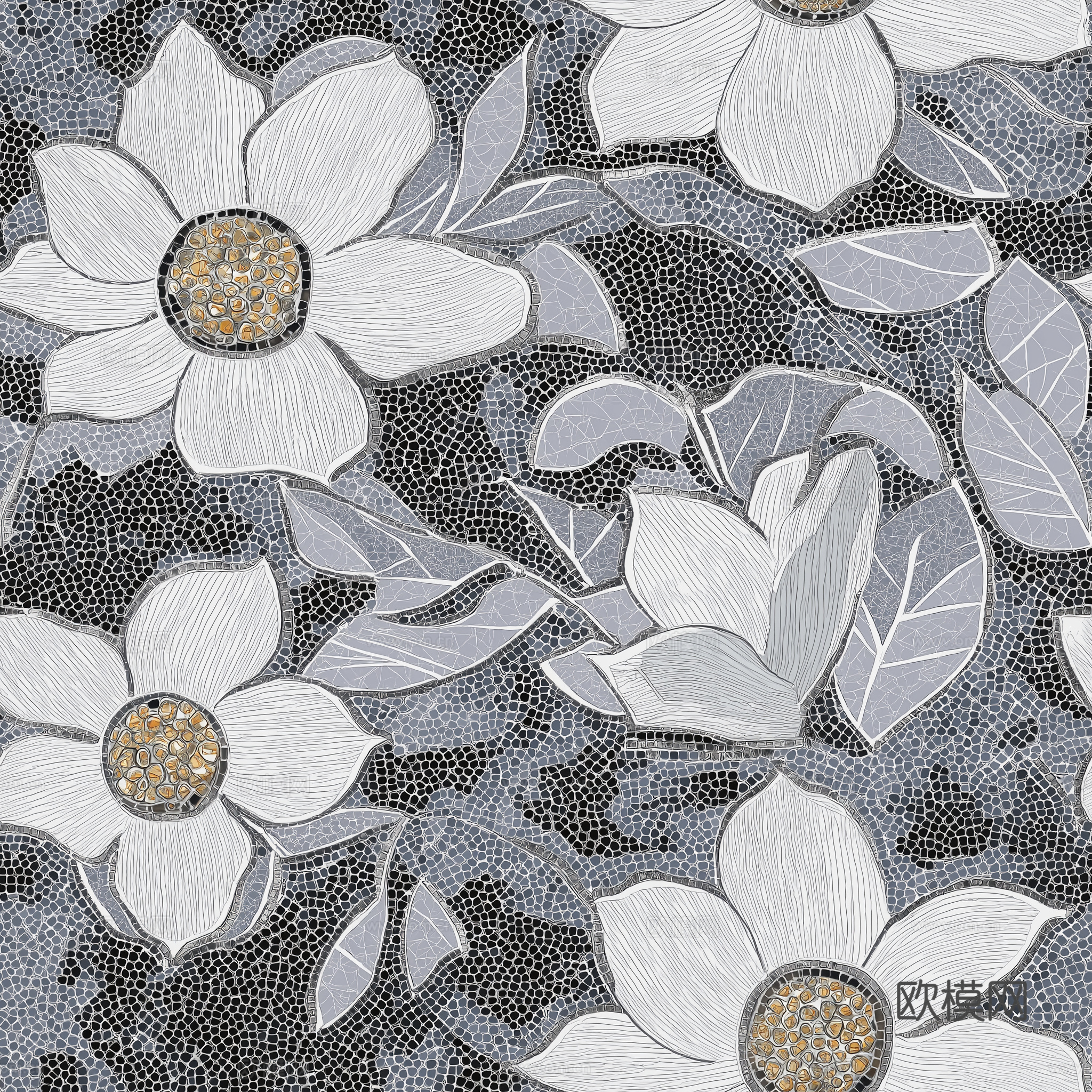 高清无缝马赛克拼花下载