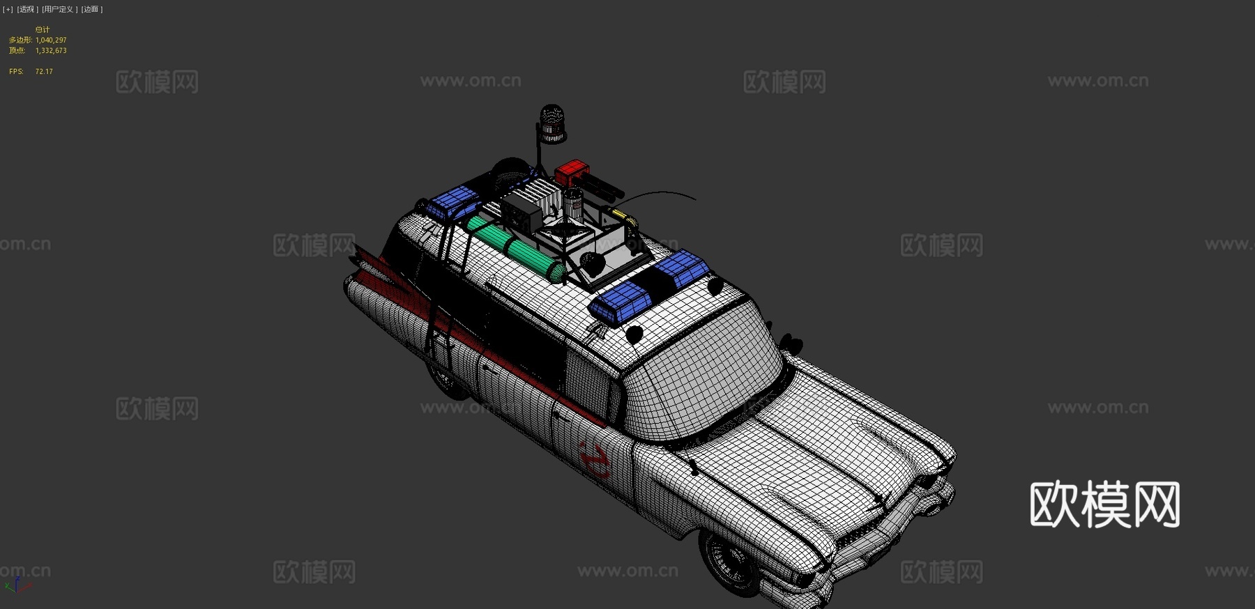 捉鬼敢死队ECTO-1 1959 汽车3d模型