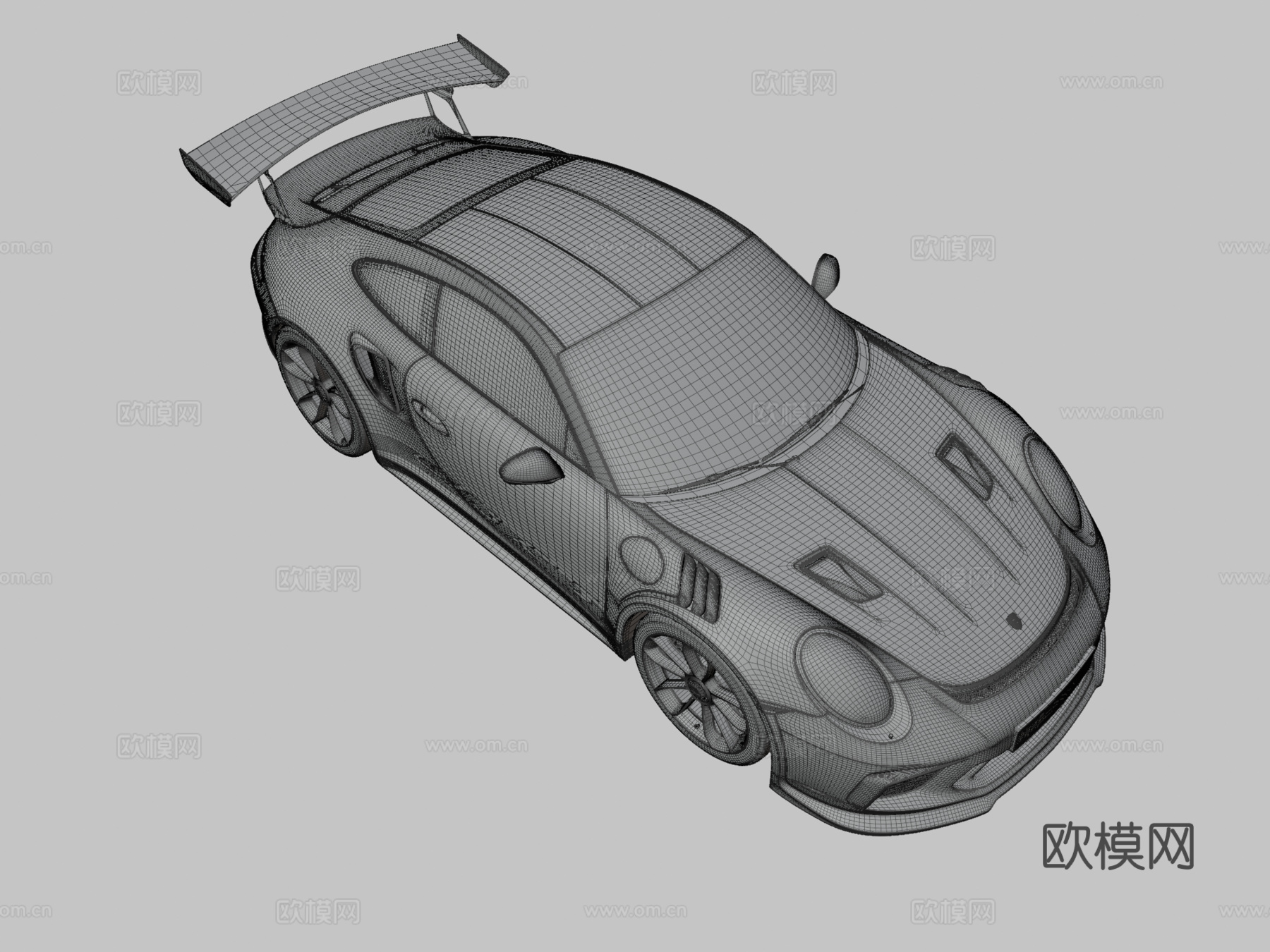 保时捷911 GT3 RS 2019 汽车 跑车3d模型