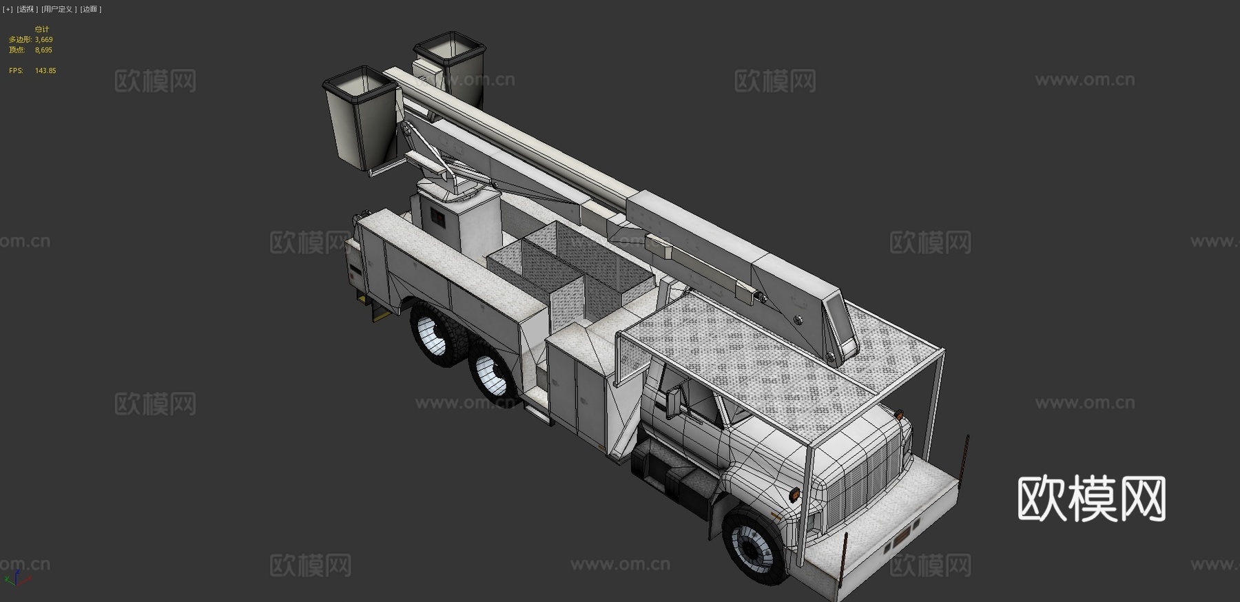 公用车 铲车 运输车3d模型