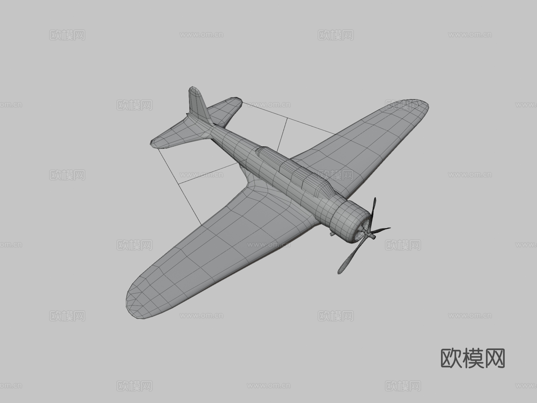 中岛B5N2 凯特飞机 直升机3d模型