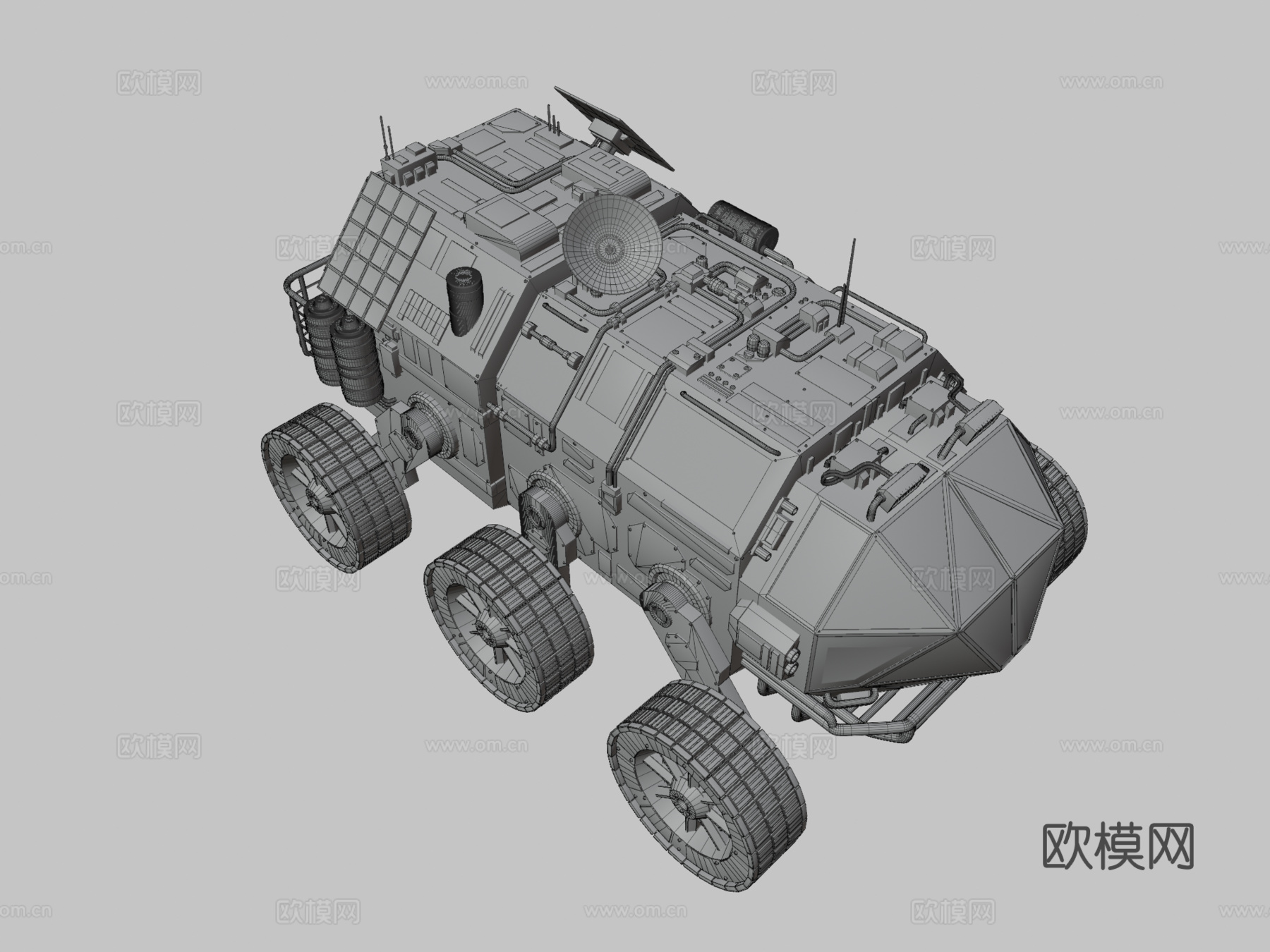 火星漫游车3d模型