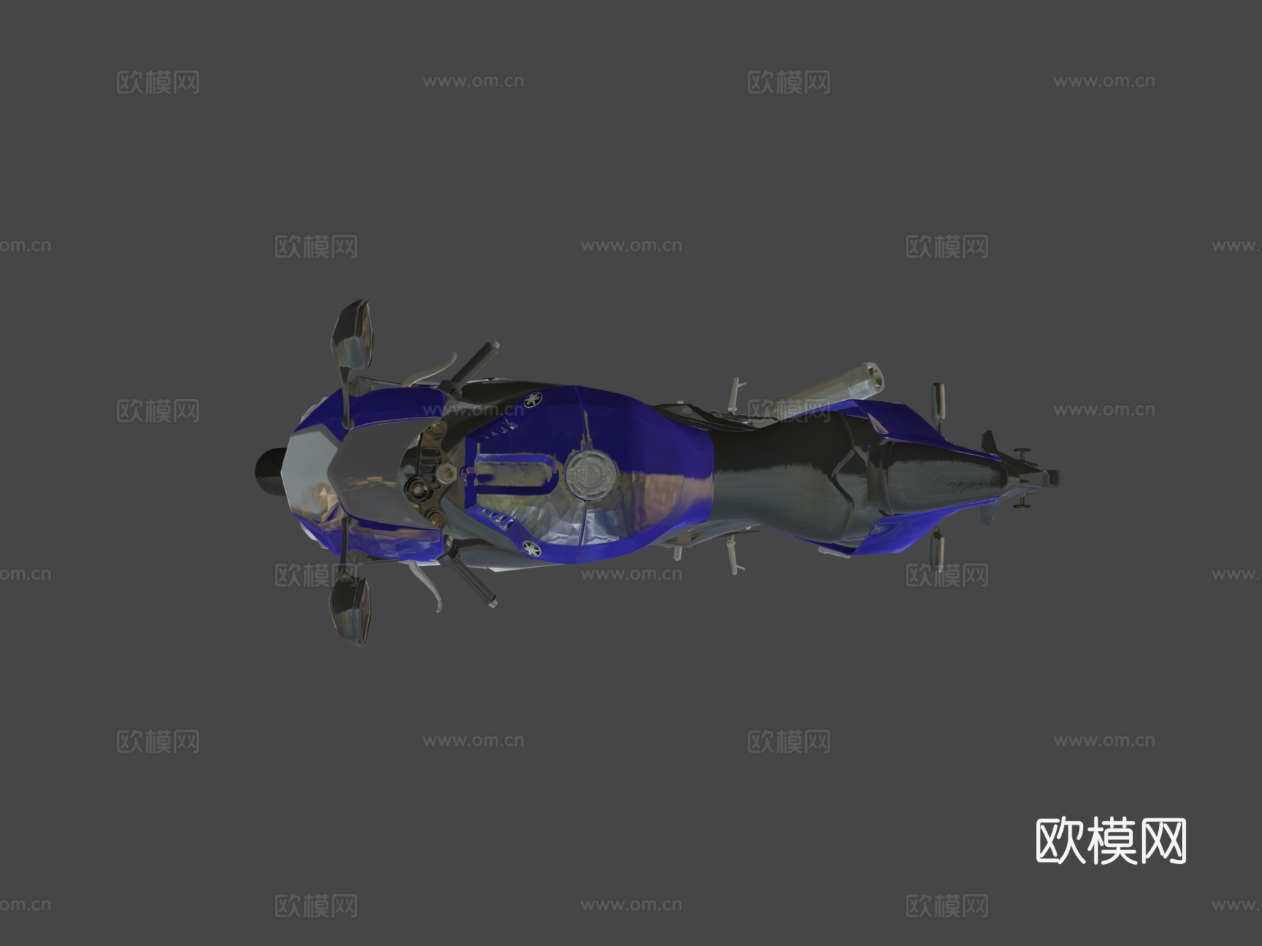 雅马哈R1超级运动摩托车3d模型