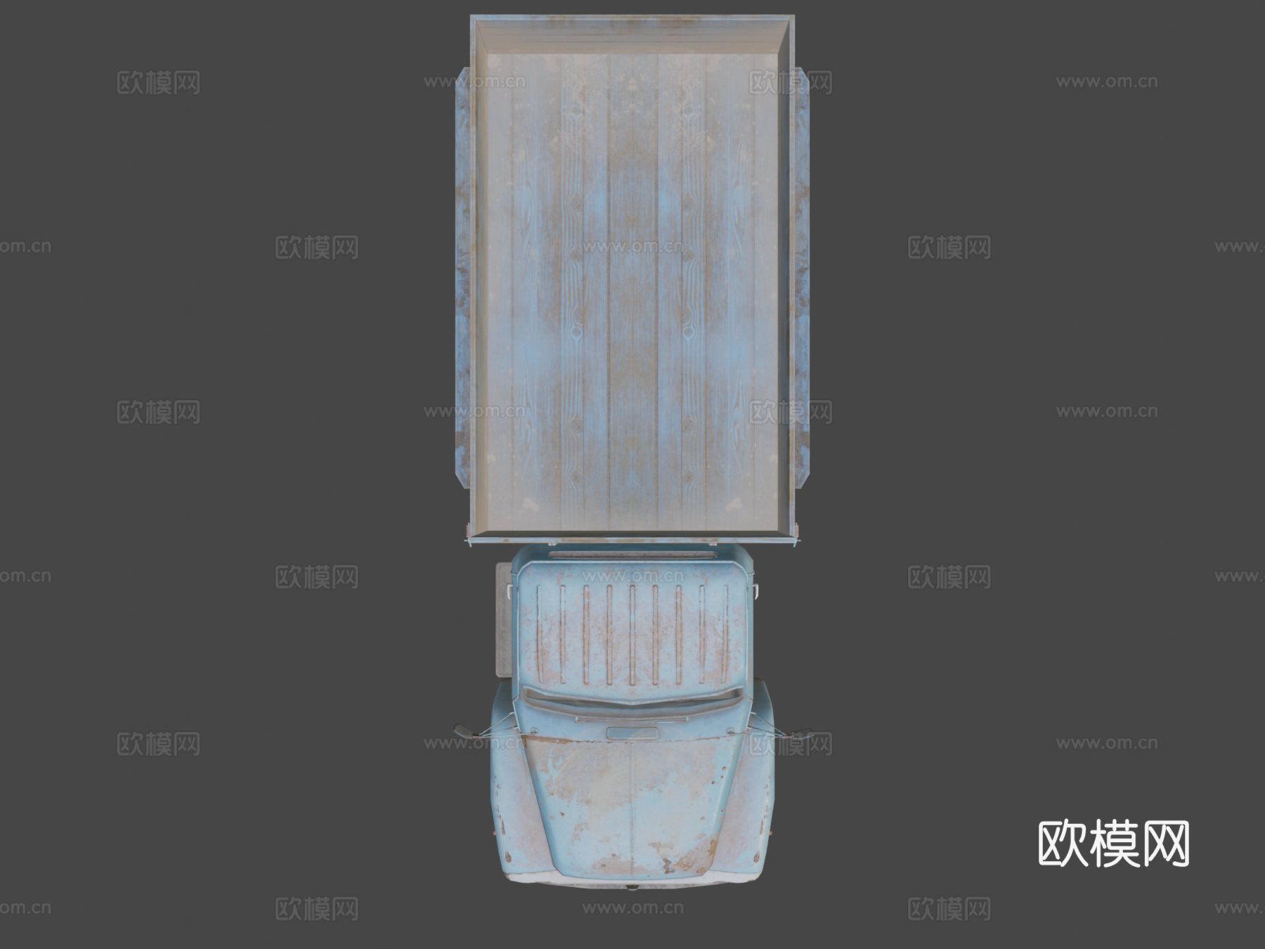 生锈汽车 卡车3d模型