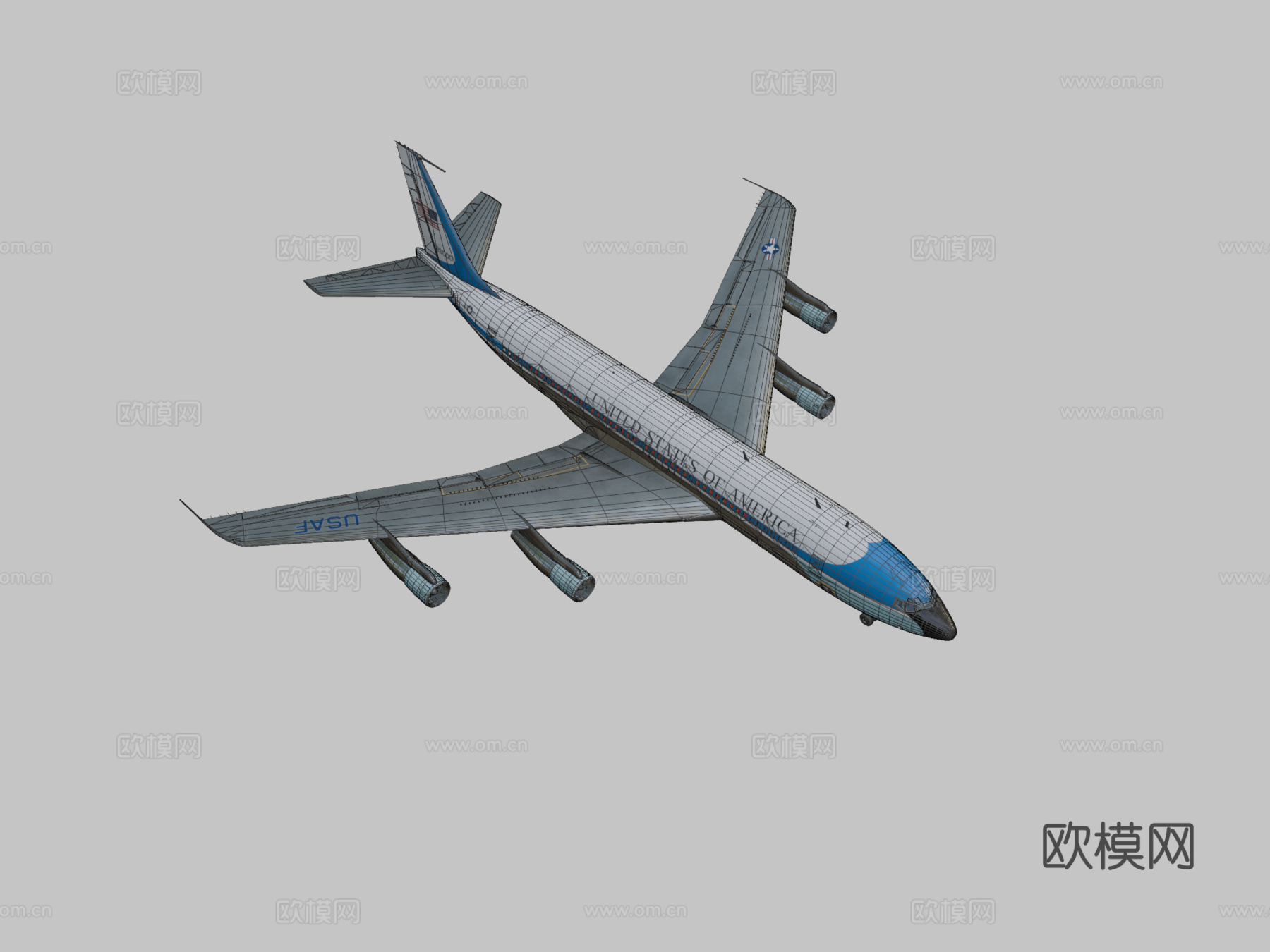 波音VC-137C空军一号3d模型