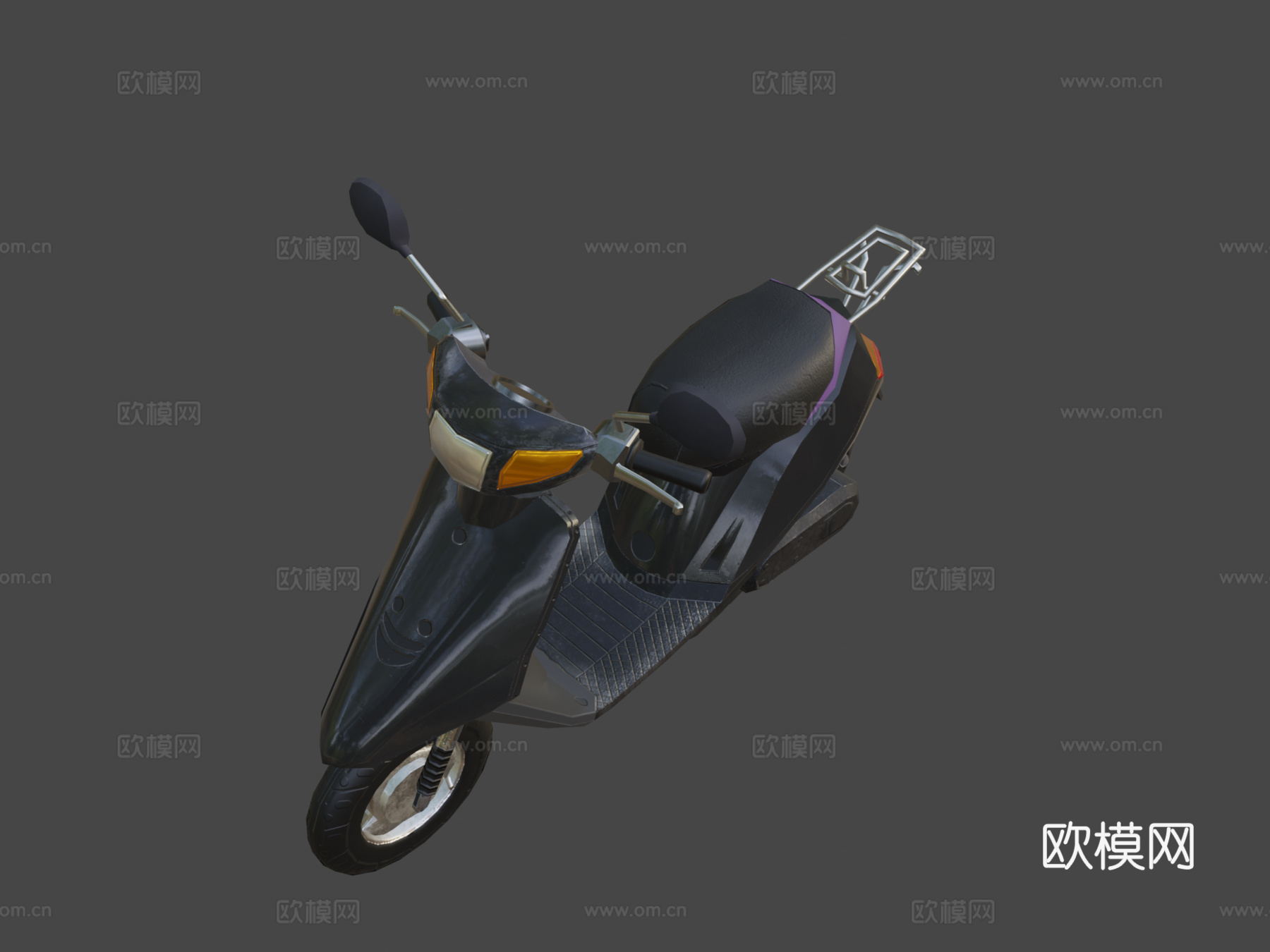 女式摩托车3d模型下载（渲染图6）