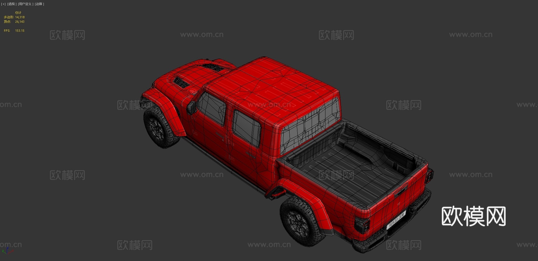 吉普角斗士鲁比肯2020汽车3d模型