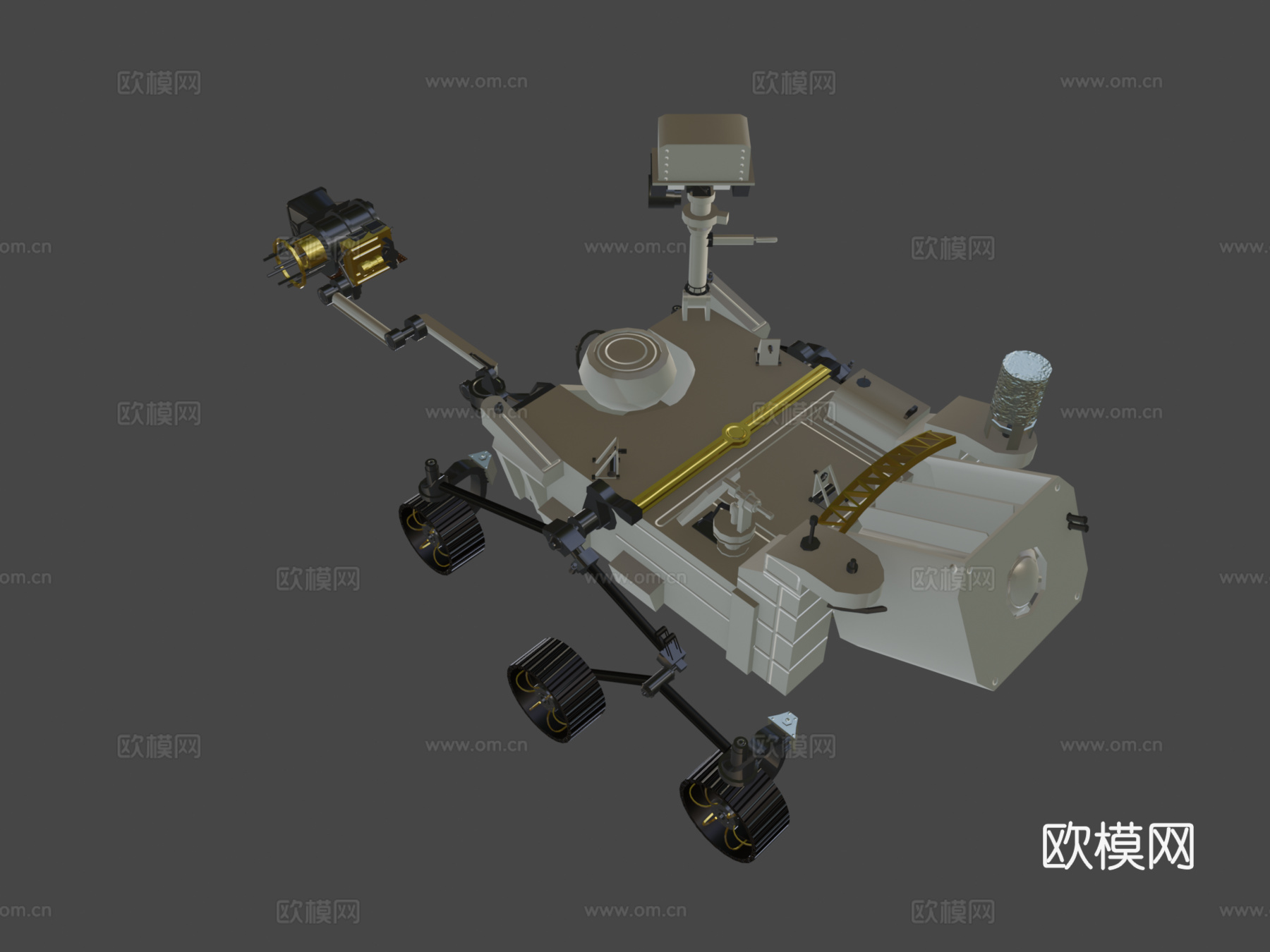 NASA漫游车 未来车 科幻车3d模型