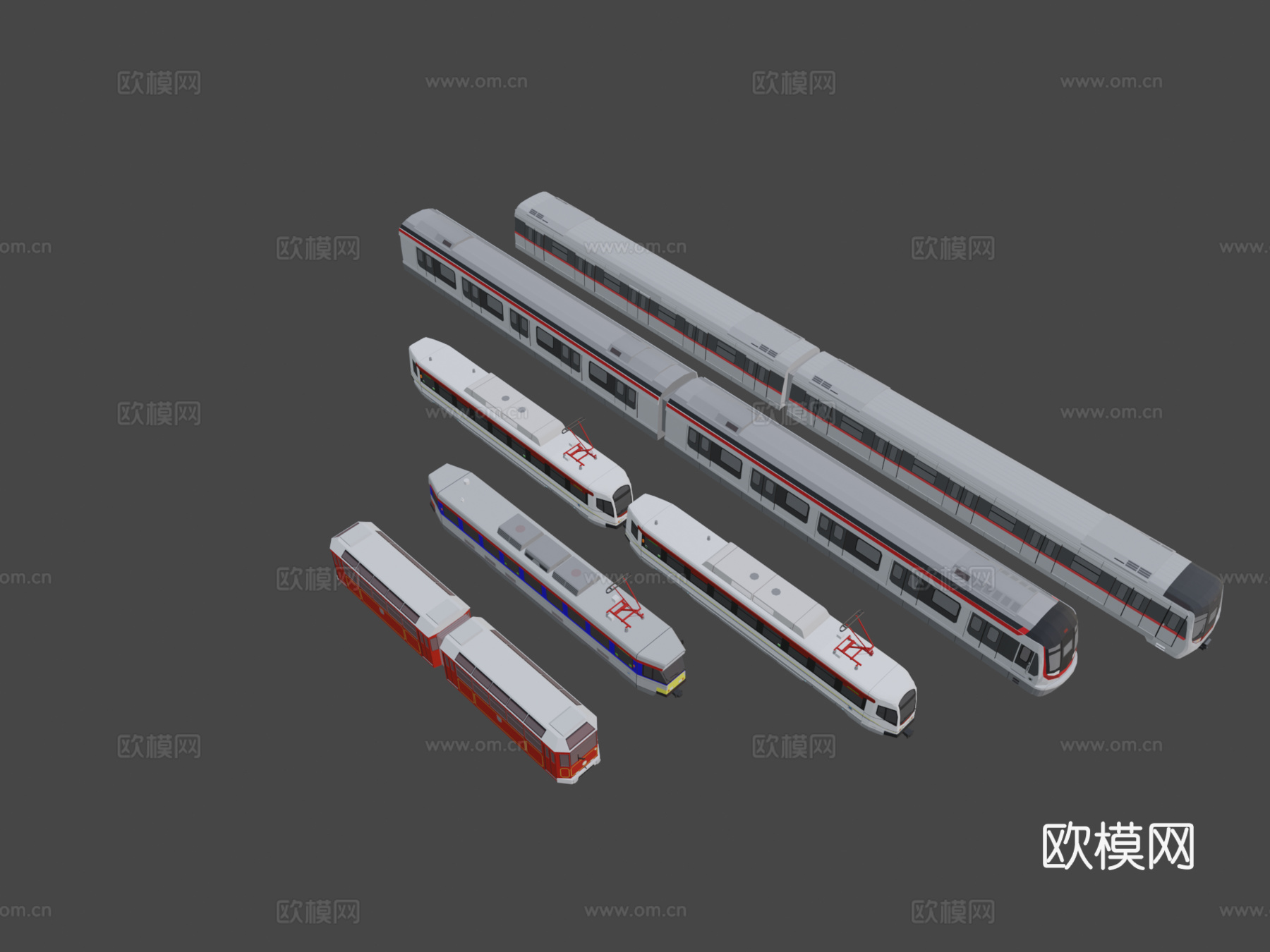 火车 动车 高铁3d模型