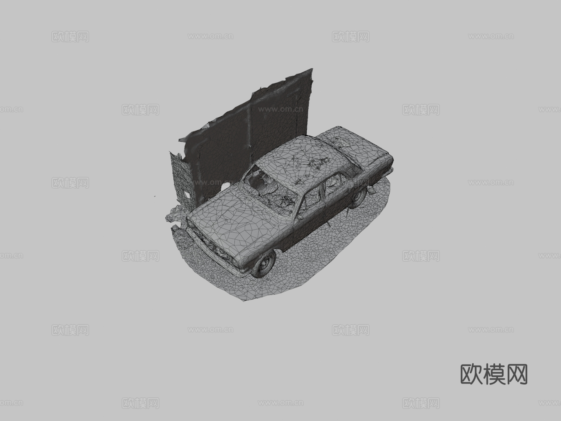 嘎斯24旧苏联汽车3d模型