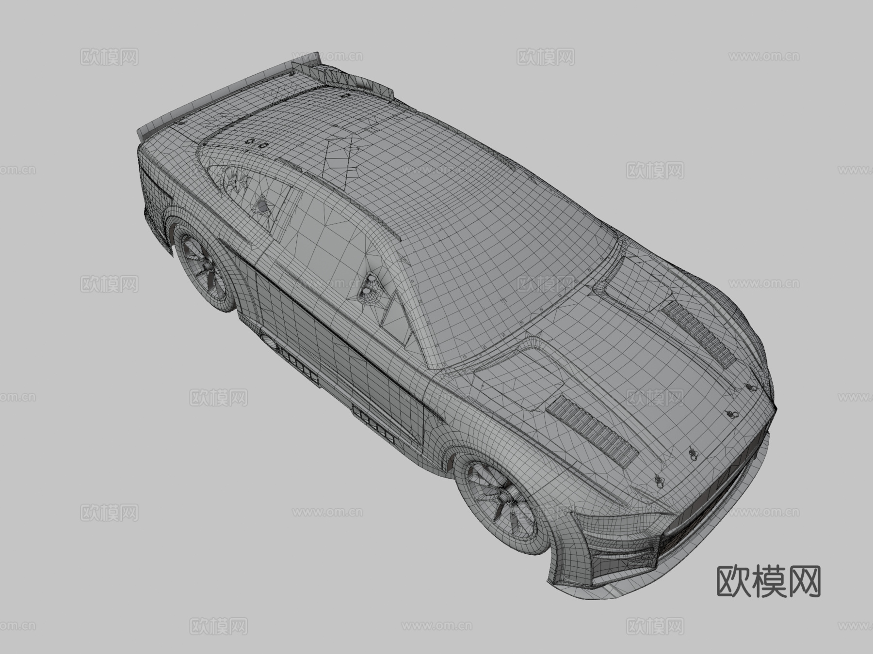 福特野马2022 汽车 轿车 跑车3d模型