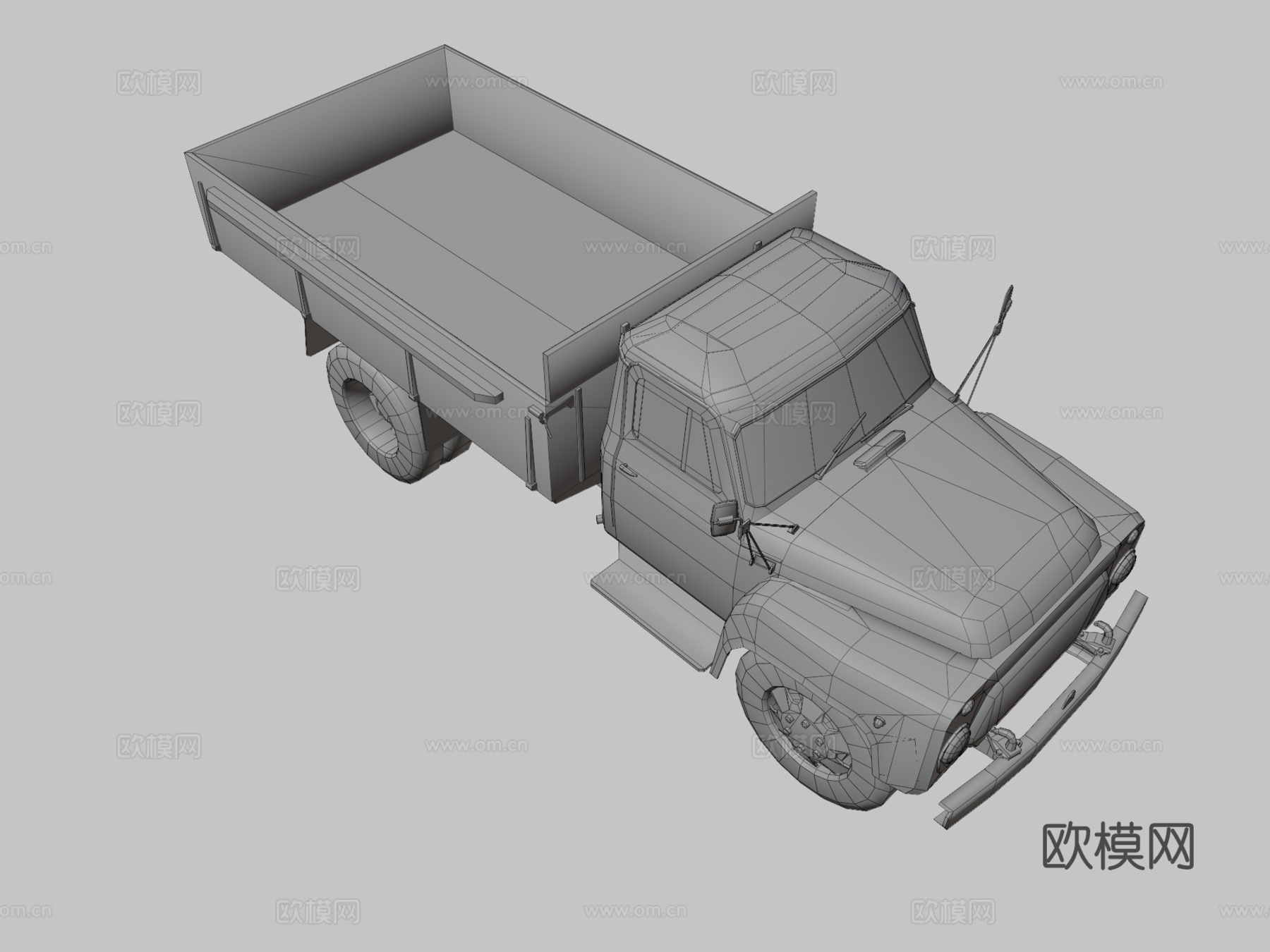 生锈汽车 卡车3d模型