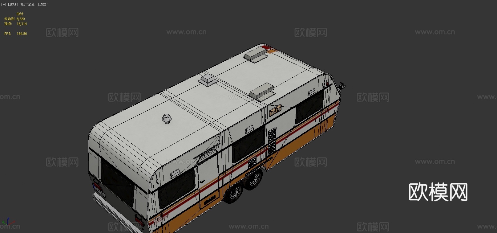 卡曼Guia Kc 640房车3d模型