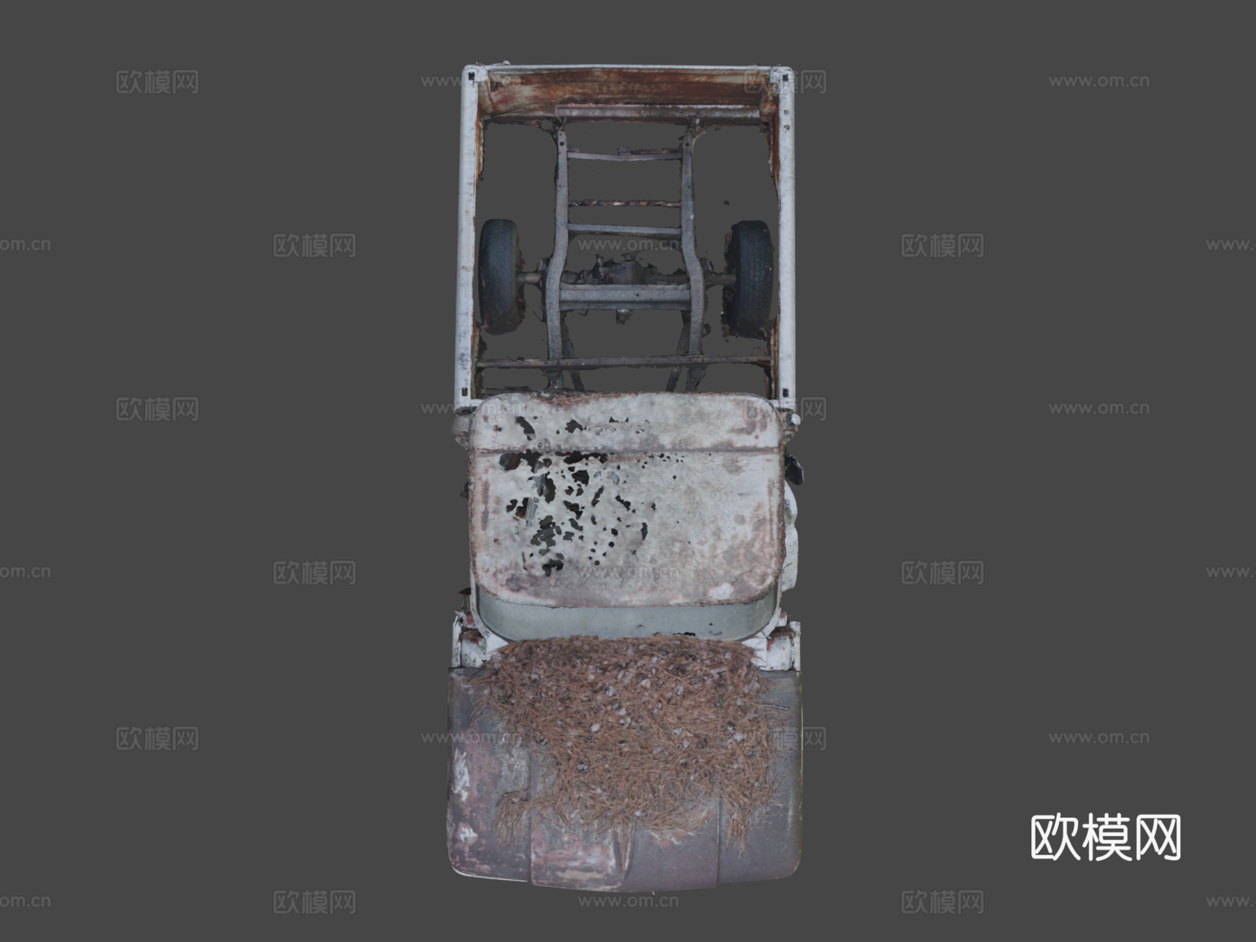 废弃零件卡车3d模型下载（渲染图8）