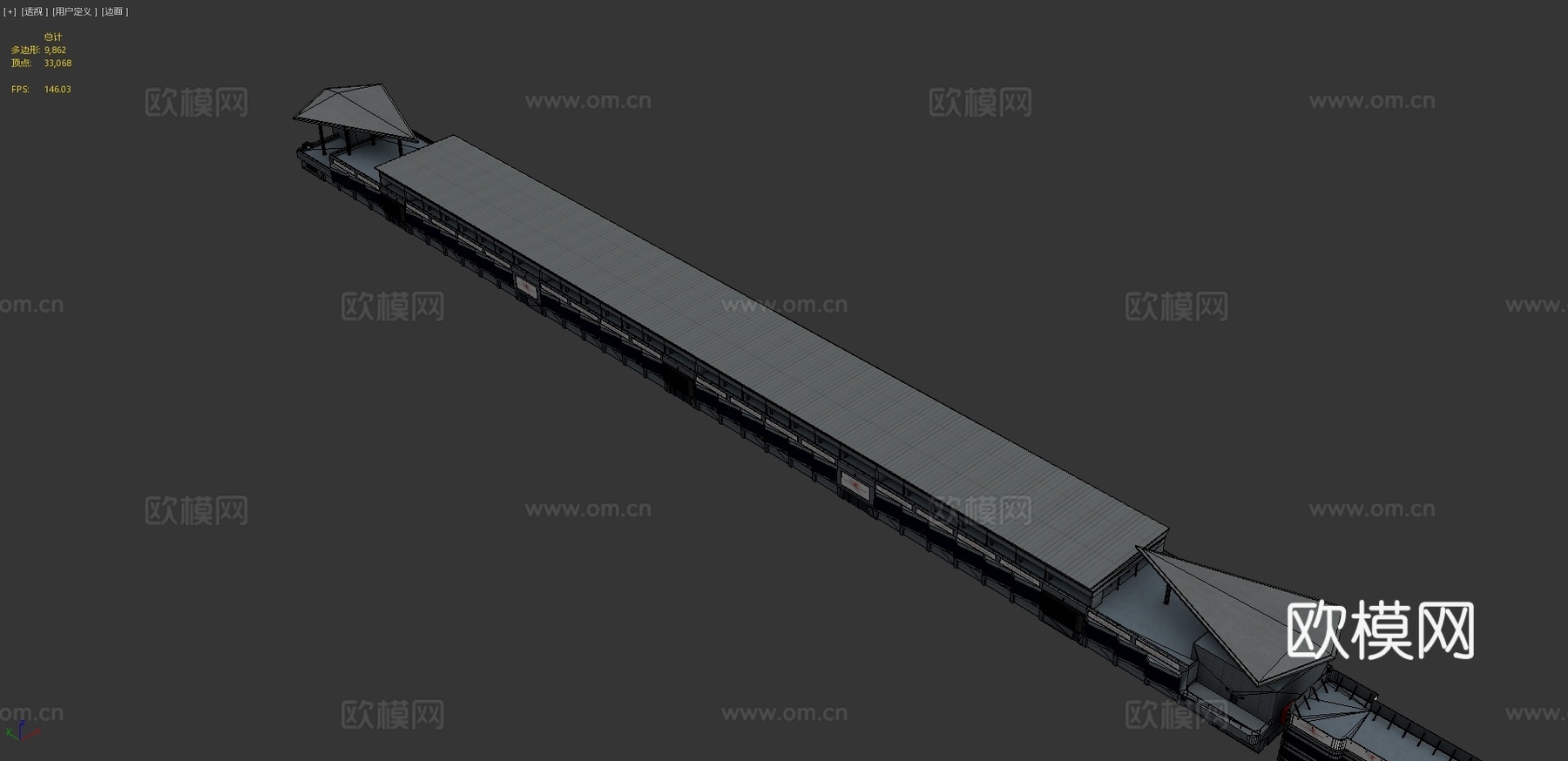 办公楼外观3d模型