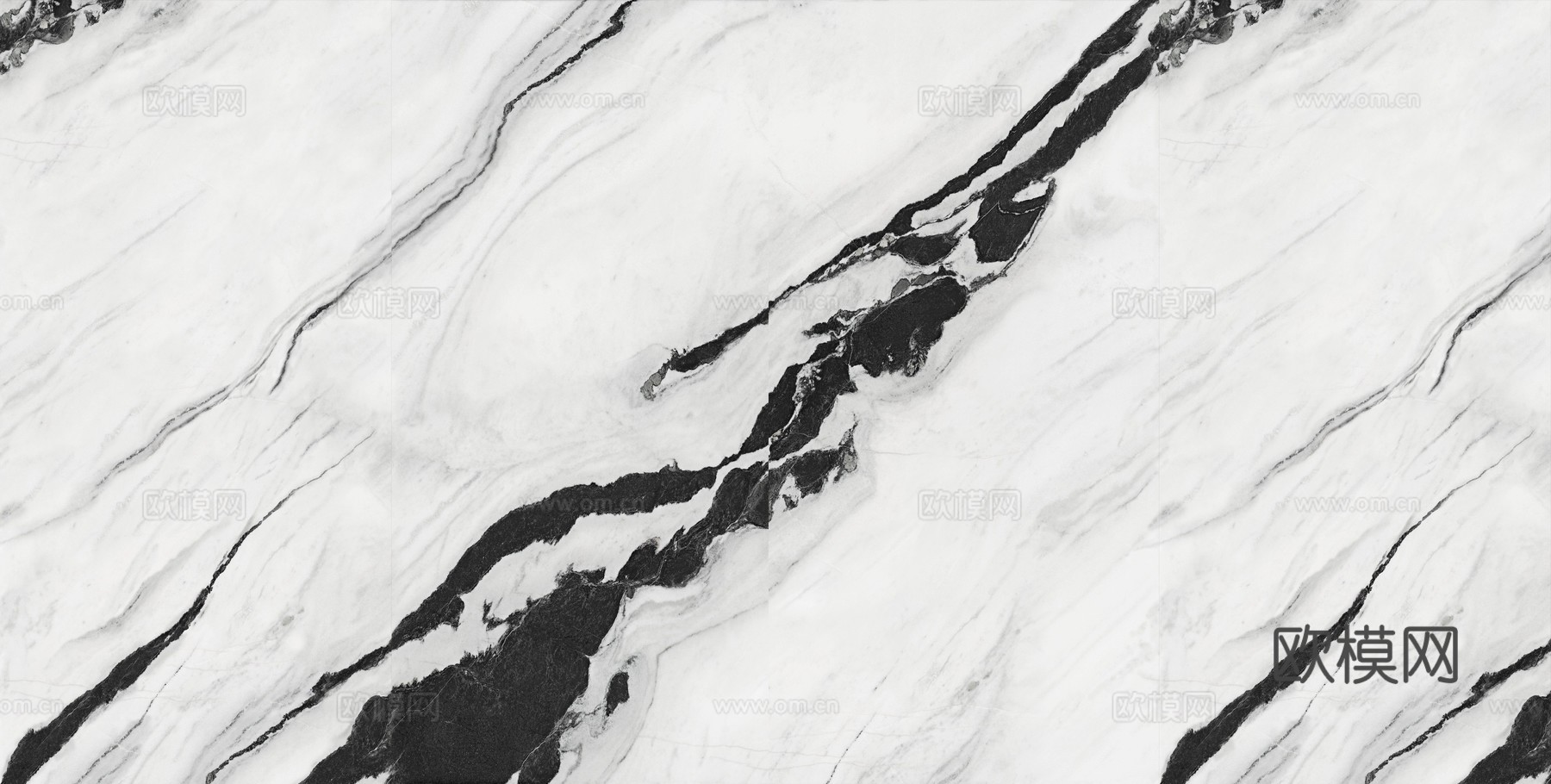 黑白山水纹大理石岩板贴图
