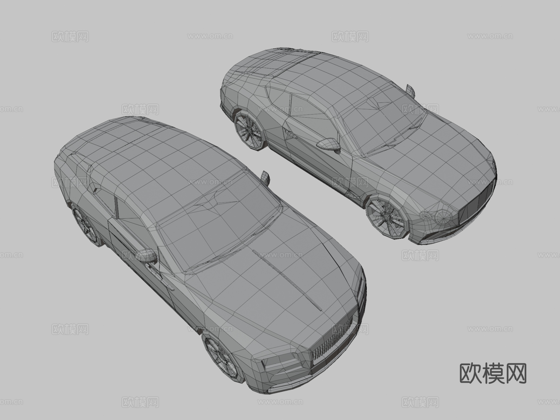 豪华汽车 轿车3d模型