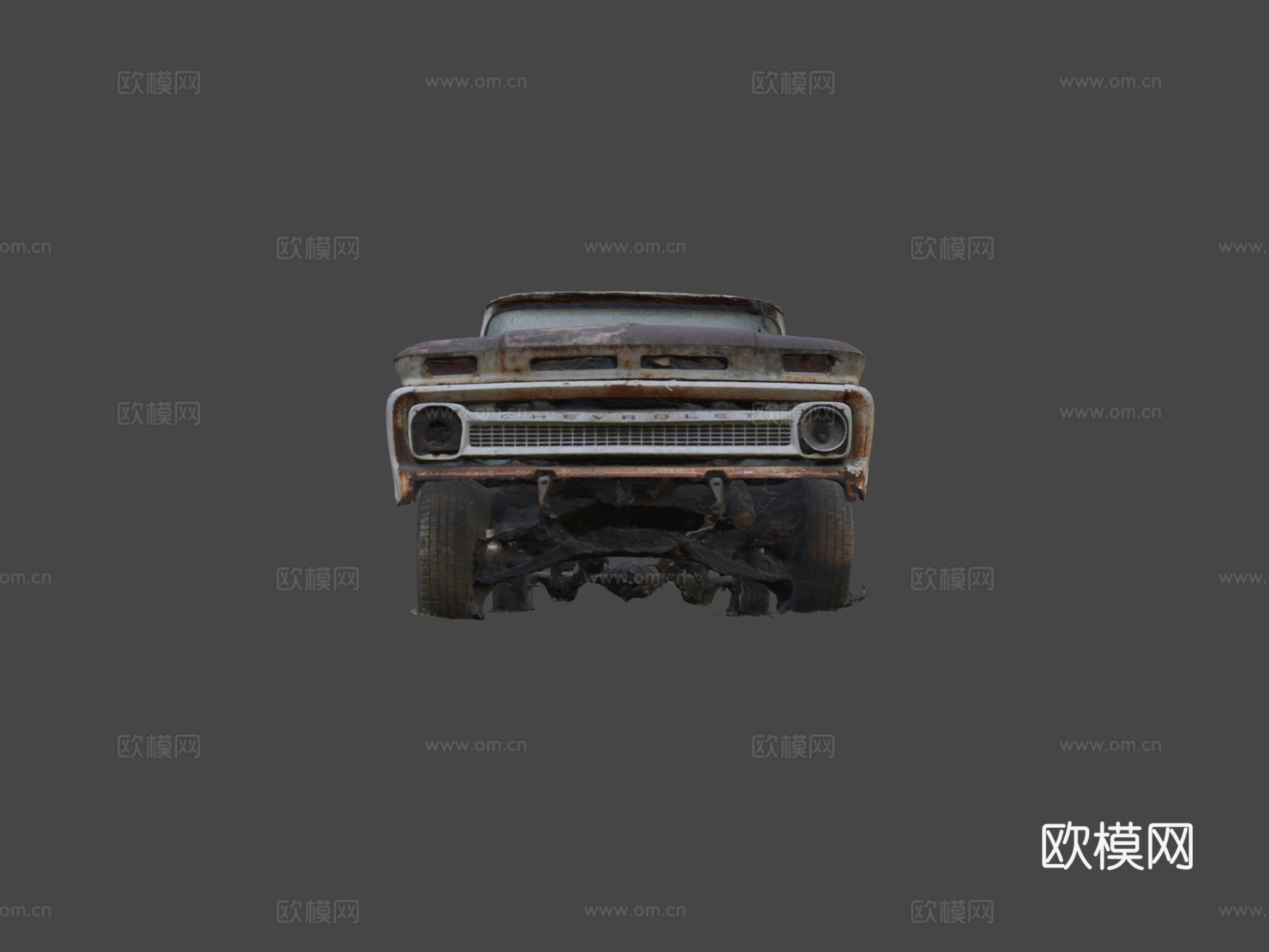 废弃零件卡车3d模型下载（渲染图7）