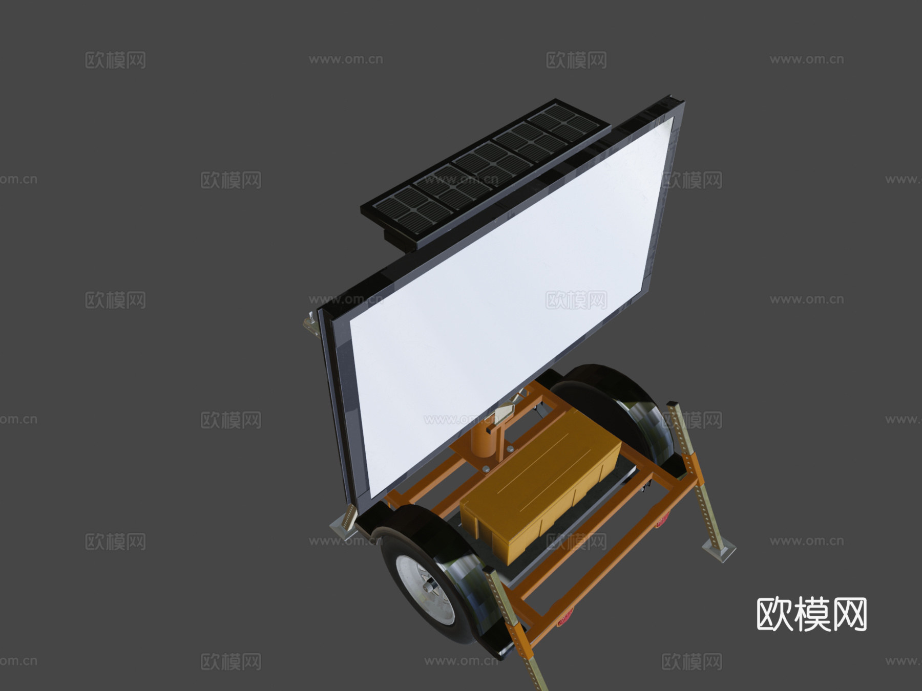 交通信息标志牌3d模型