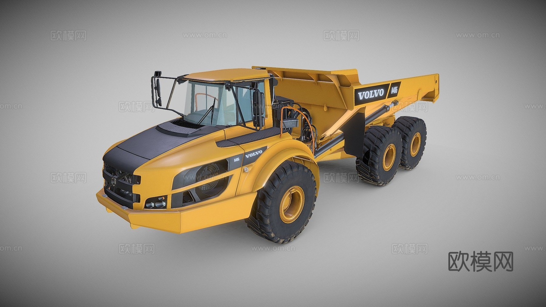 沃尔沃A40G 工程车 运输车3d模型下载（渲染图1）