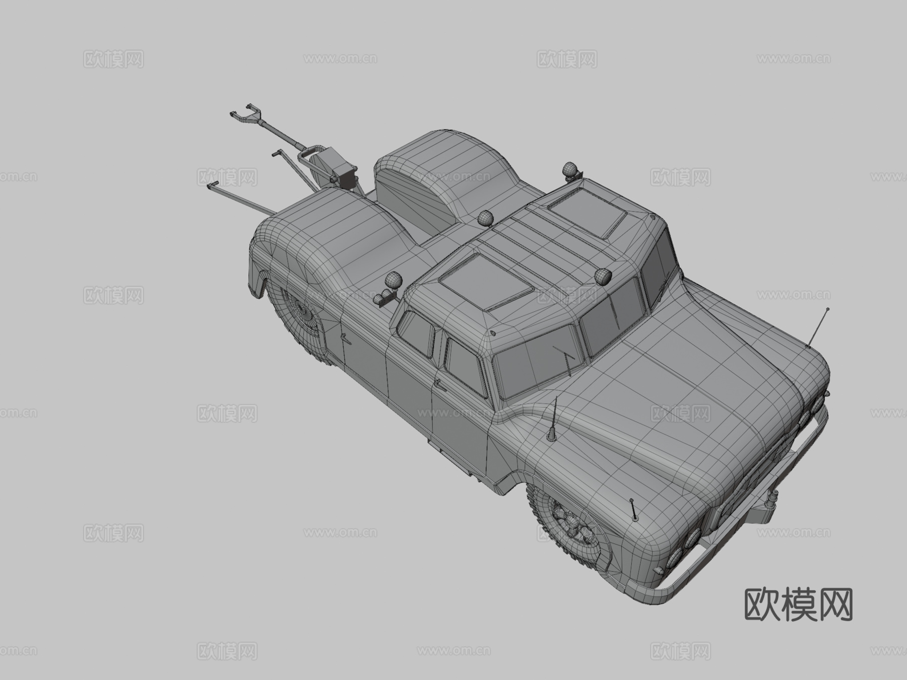 MAZ-541飞机牵引车su模型