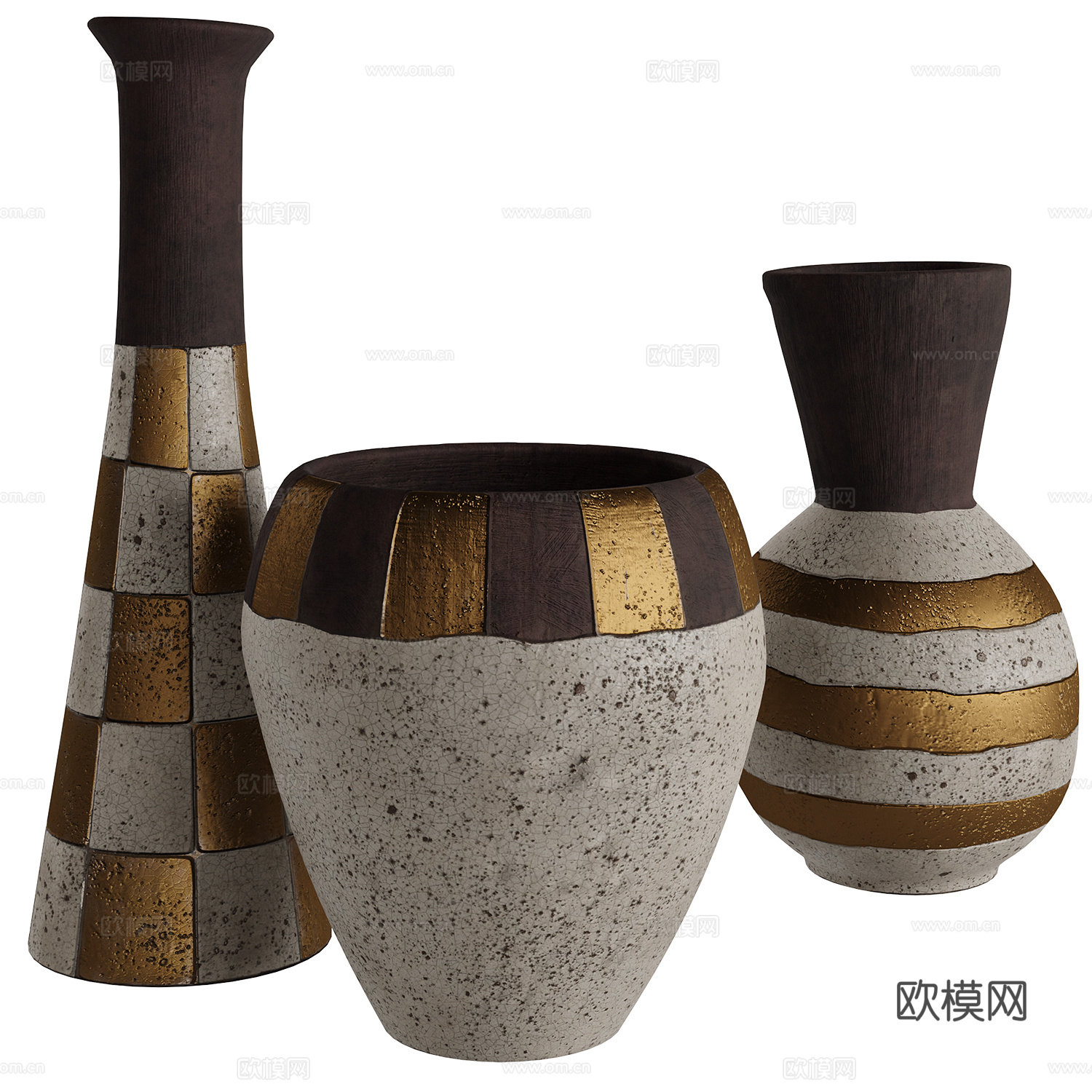 JARU POTTERY 陶罐 花瓶3d模型