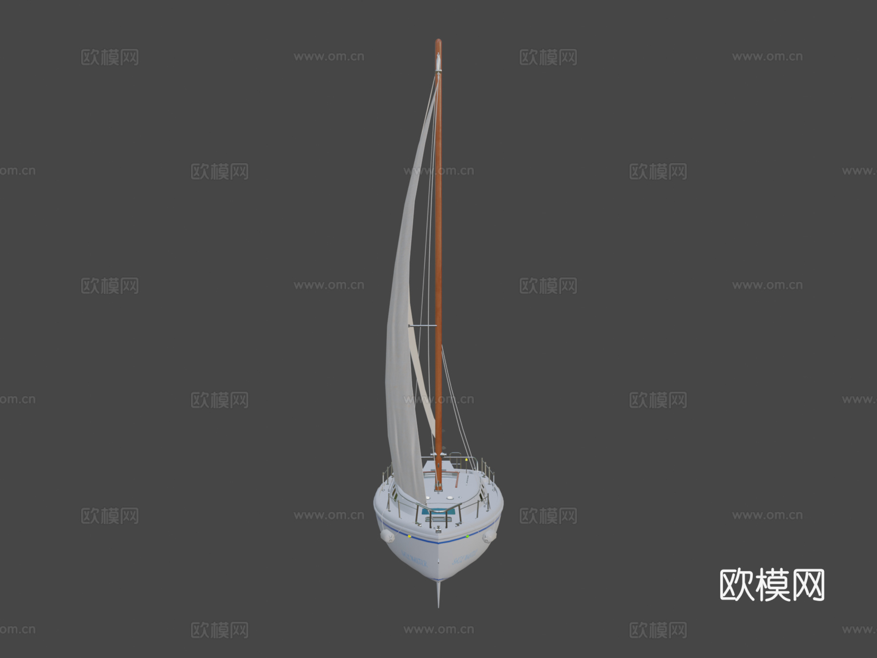 帆船 游艇su模型