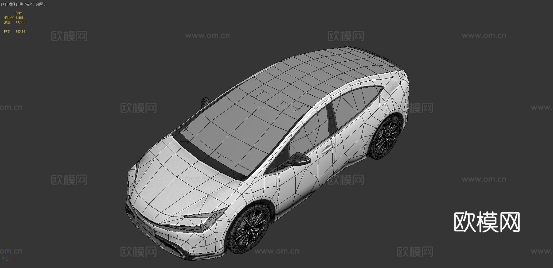 丰田普锐斯汽车su模型