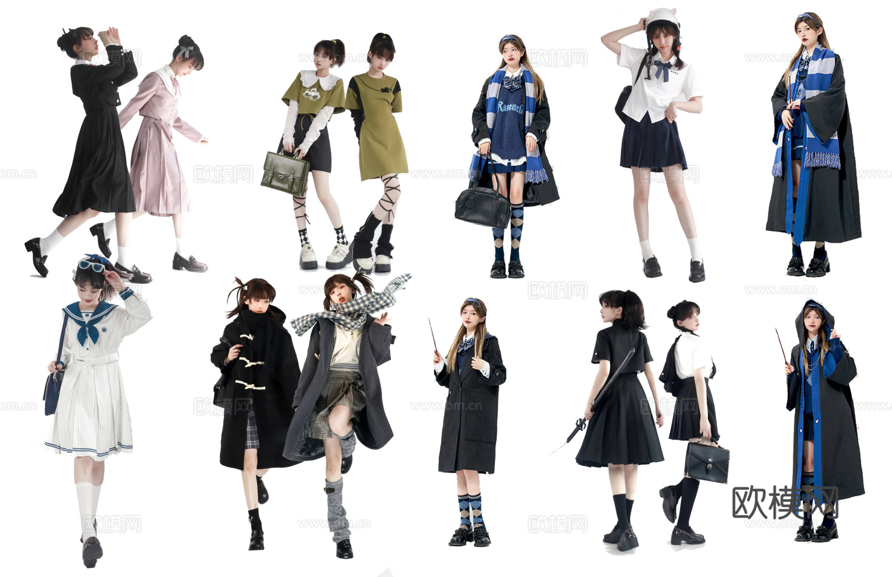 免抠人物素材 高清免抠 psd免抠 气质美女 站姿美女 阳光下载