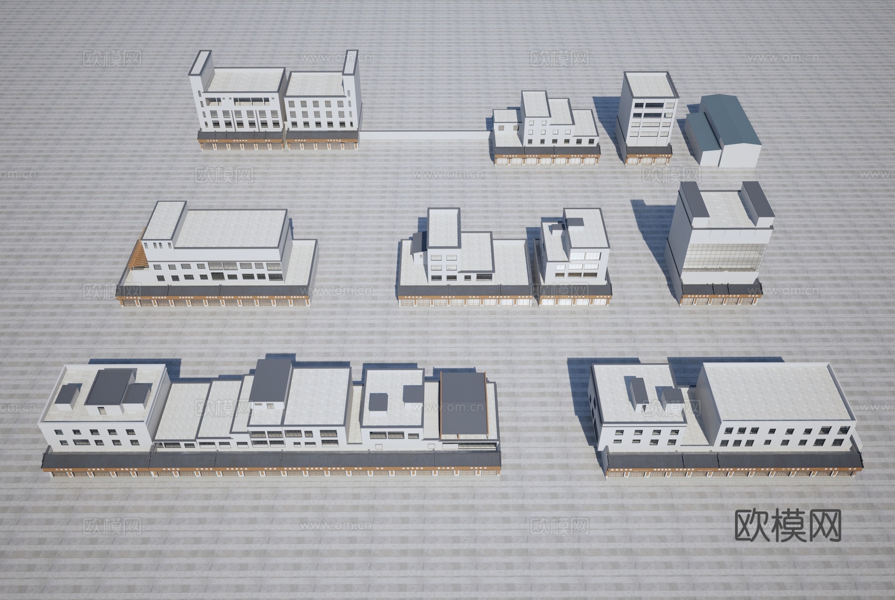 民房外观 住宅楼外观3d模型