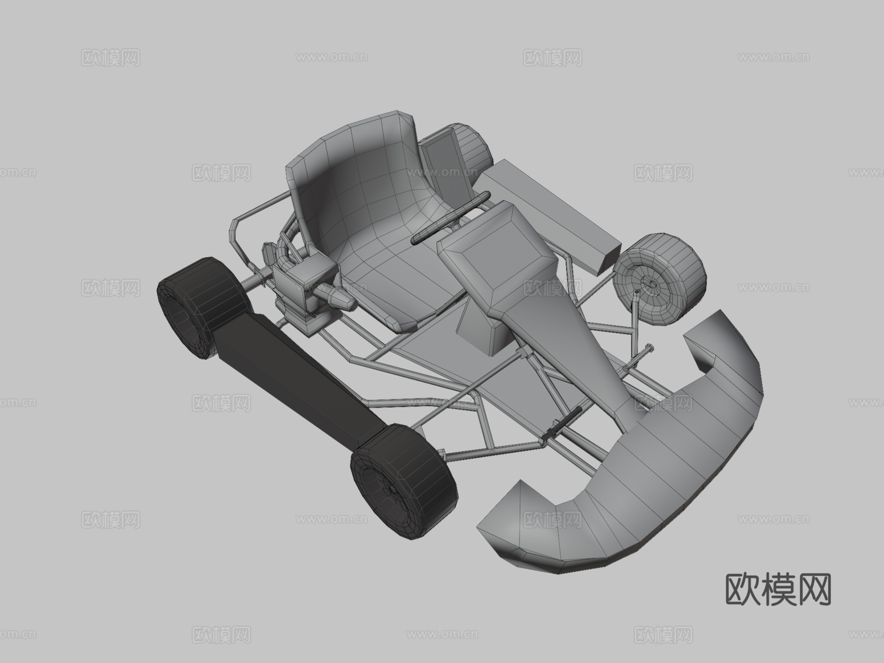 Go Kart卡丁车su模型