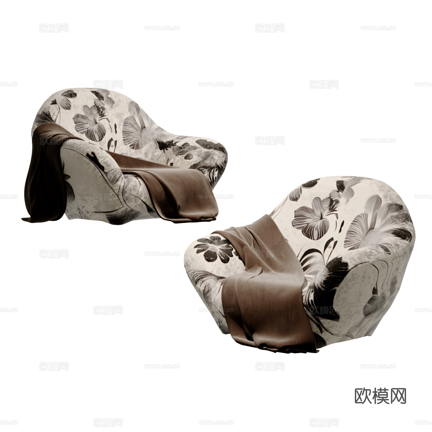 单人沙发 休闲沙发3d模型下载