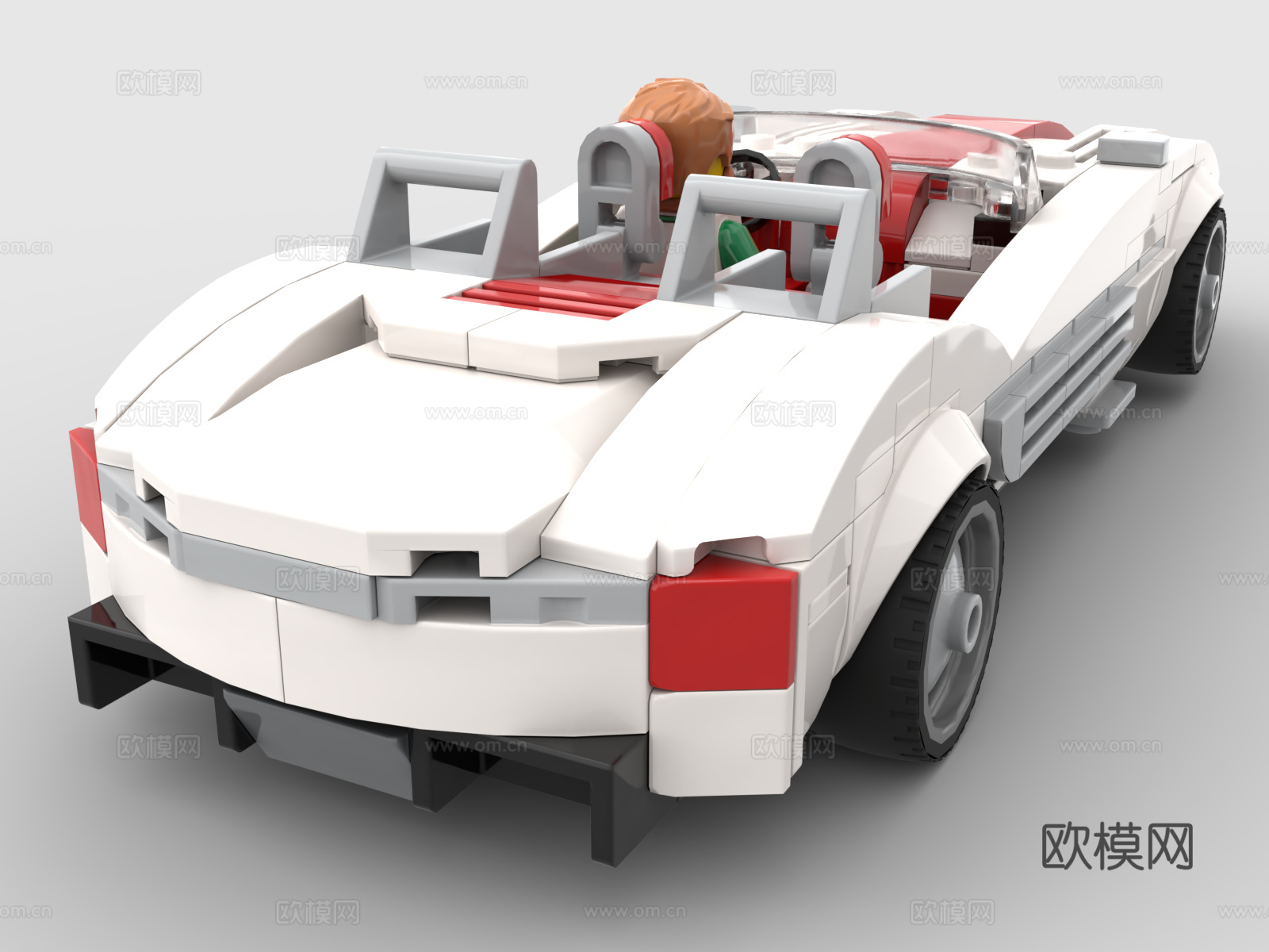 乐高 LEGO 玩具 敞篷跑车 汽车 车辆 超跑3d模型