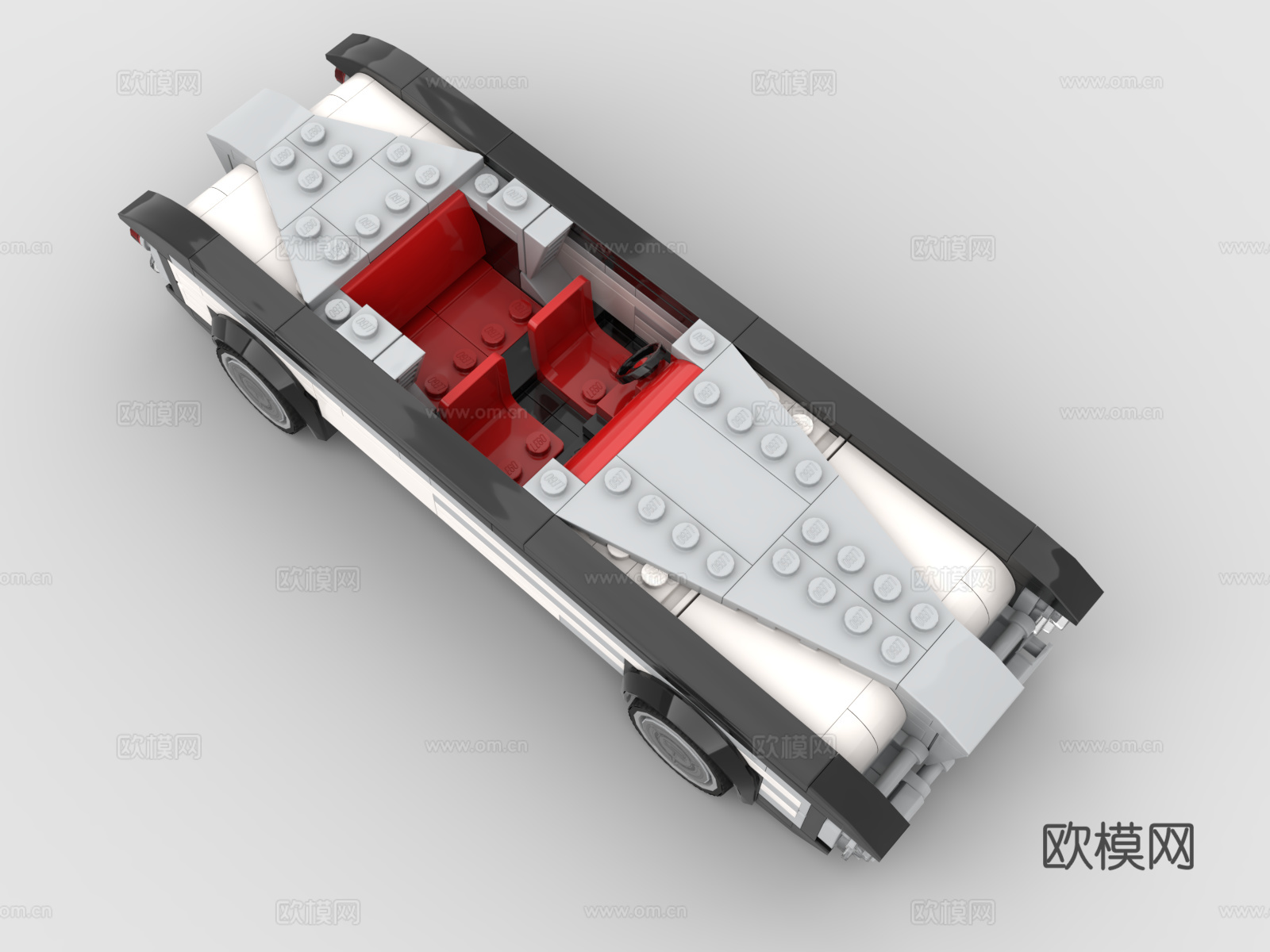 乐高 LEGO 玩具 敞篷跑车 汽车 车辆 超跑3d模型