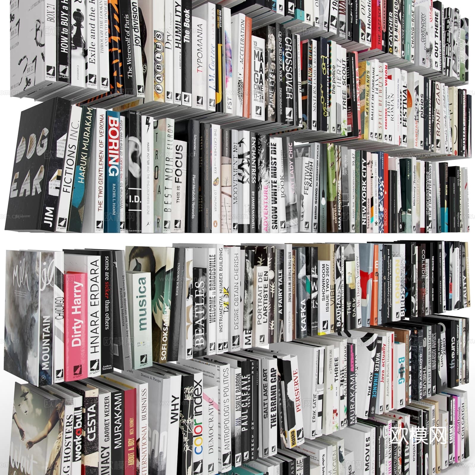 书本 书籍 书堆3d模型下载（渲染图3）