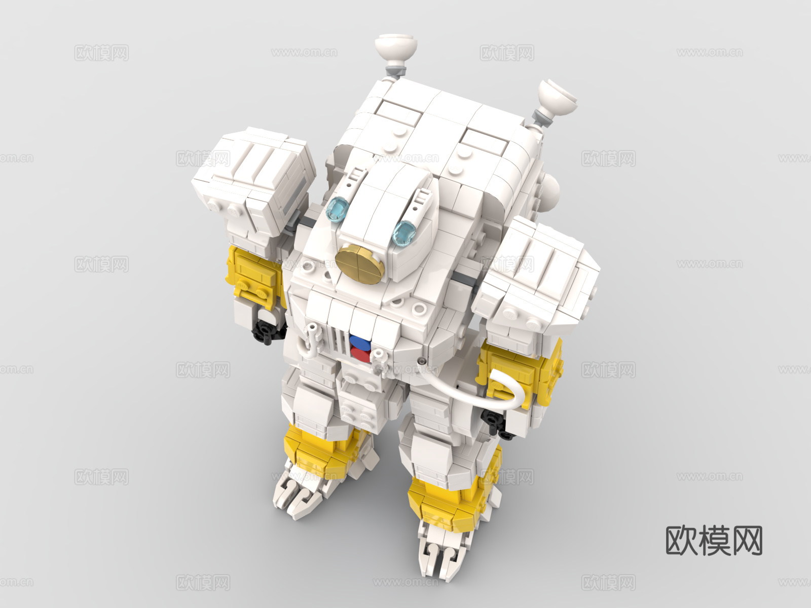 乐高 LEGO 玩具 积木 高达 机器人 战斗机器人3d模型