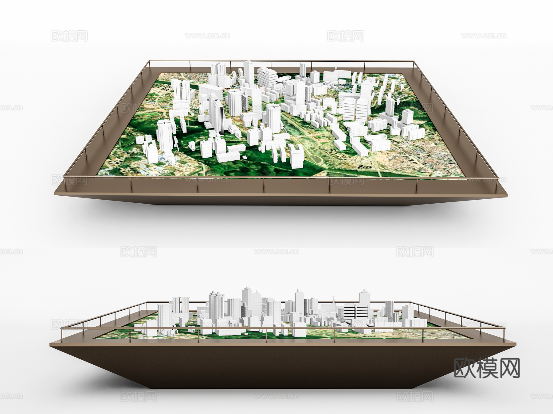 现代售楼处沙盘3d模型